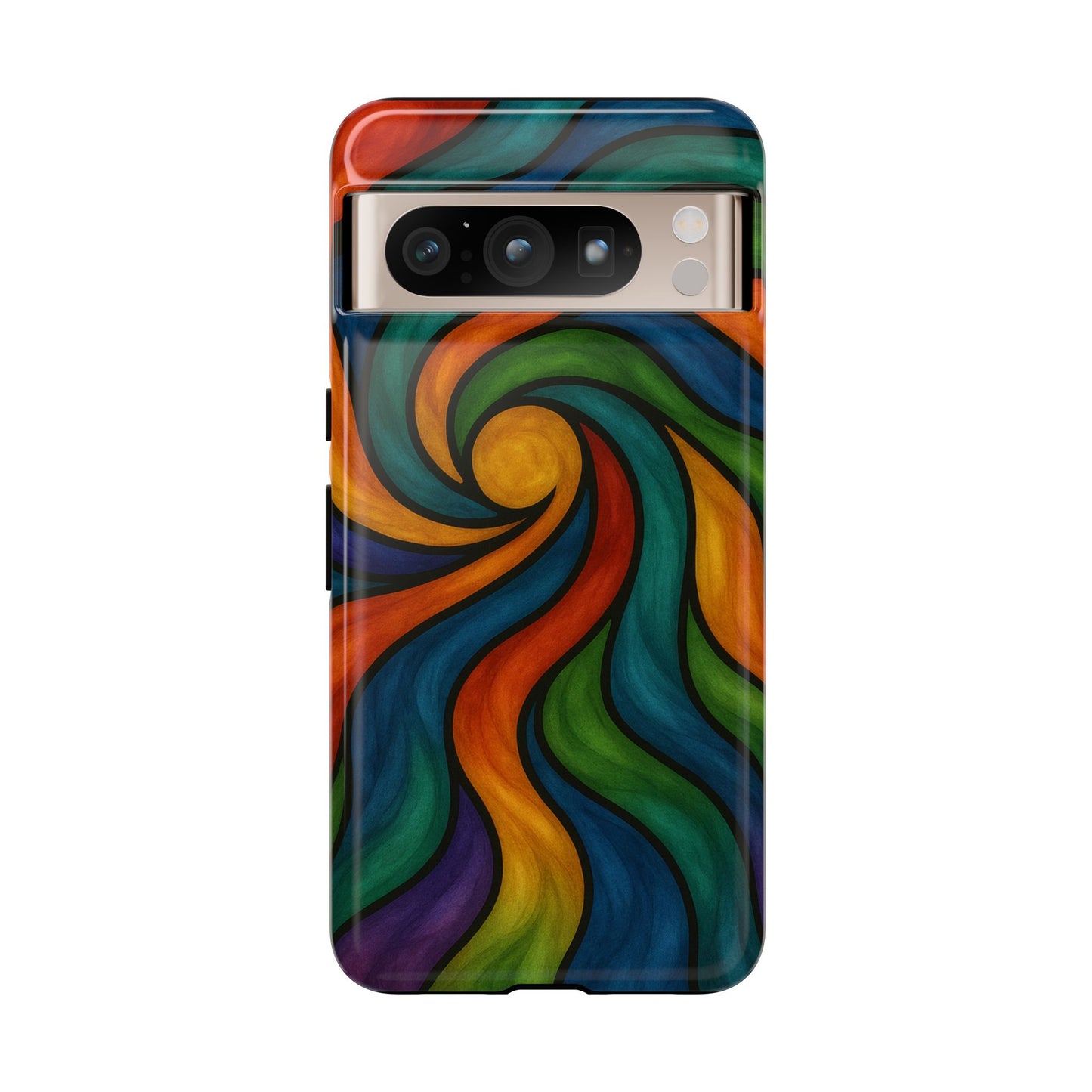 Colorful Swirl Phone Case | Tough Cases, Vibrant Design, Gift for Art Lovers, Funky Case, Unique Phone Accessories