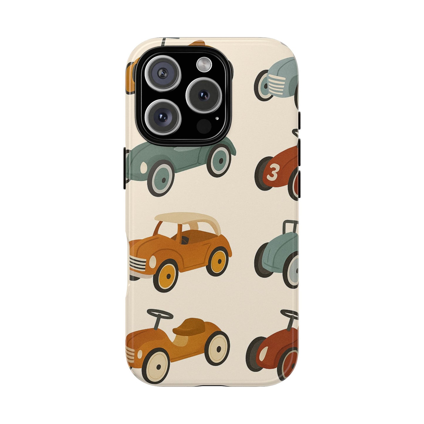 Vintage Car Phone Case, Tough Cases, Kids Gift, Car Lover Accessory, Retro Style, Phone Protection, Unique Design, pedal cars