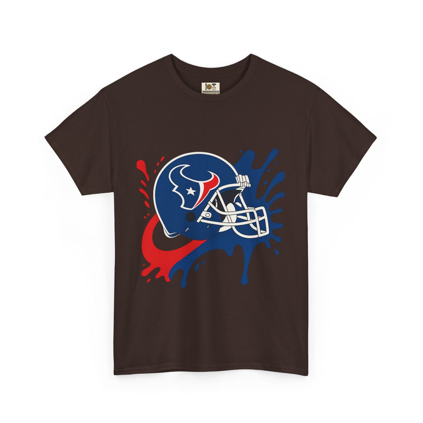 Football Splash Art Tee, Unisex Sports Shirt, Game Day Casual Wear, Gift for Fans, Holidays, Team Spirit Apparel