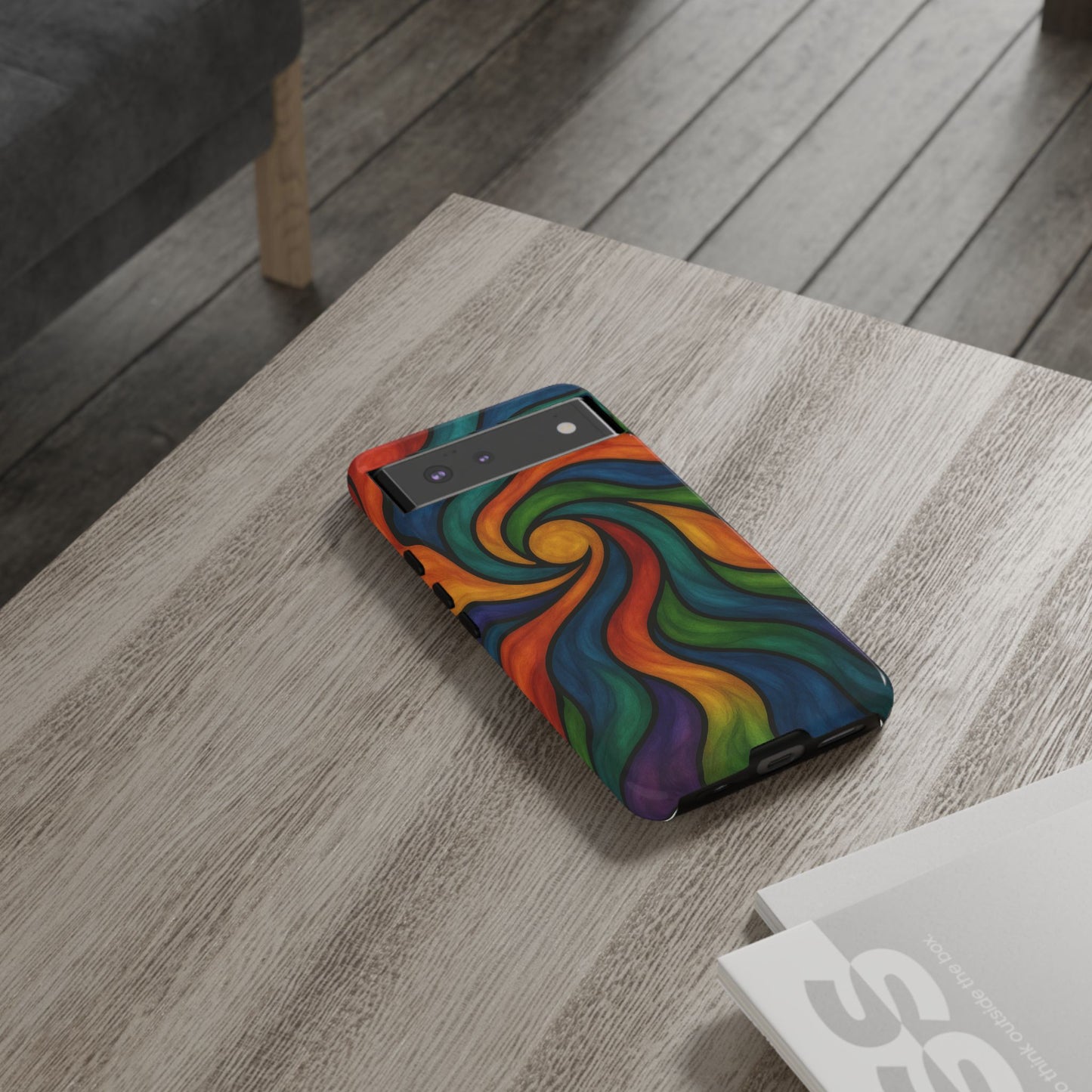 Colorful Swirl Phone Case | Tough Cases, Vibrant Design, Gift for Art Lovers, Funky Case, Unique Phone Accessories