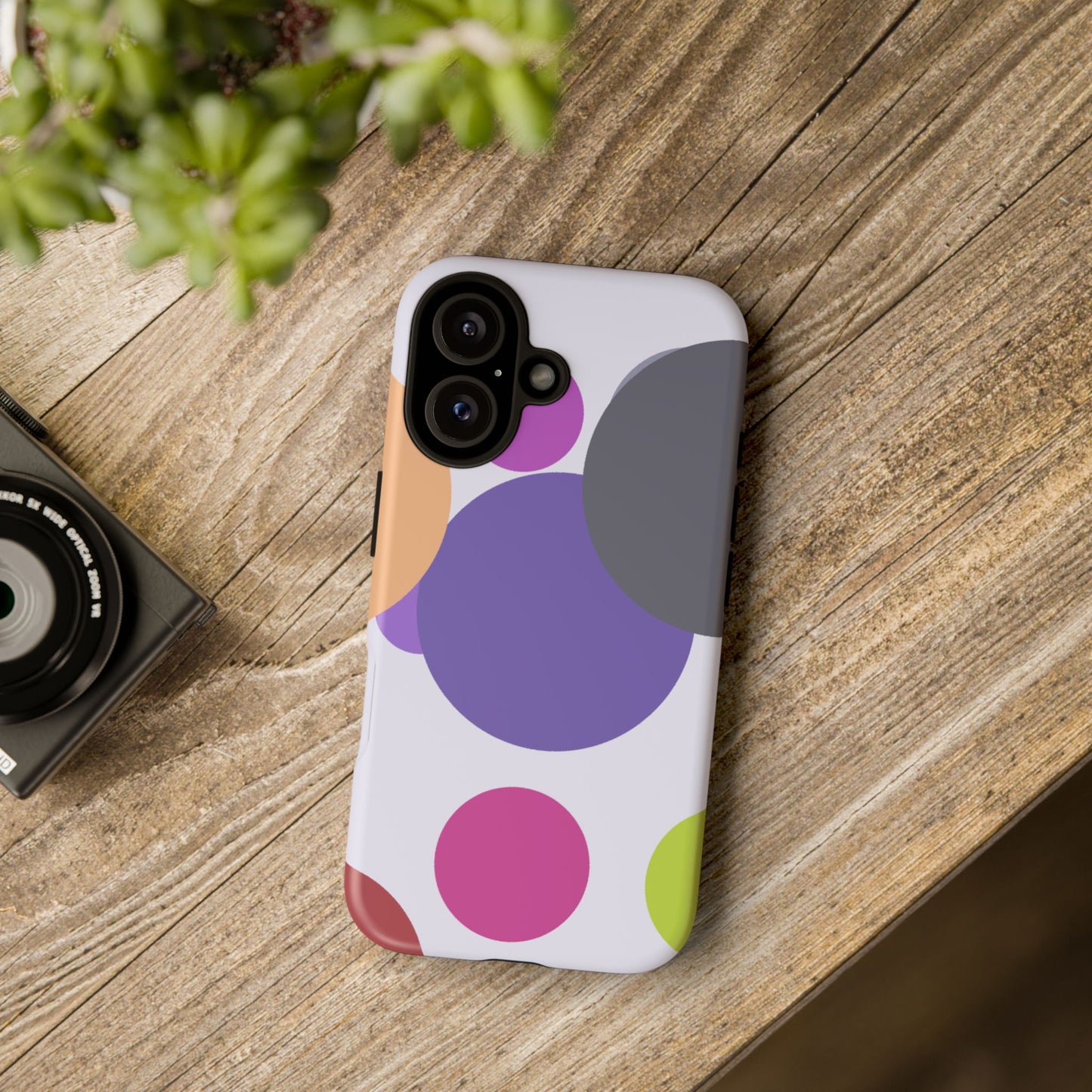 Colorful Geometric Phone Case, Bold Protective Cover for iPhone, Unique Gift for Trendy Teens, Fun Customizable Cases, Modern Design