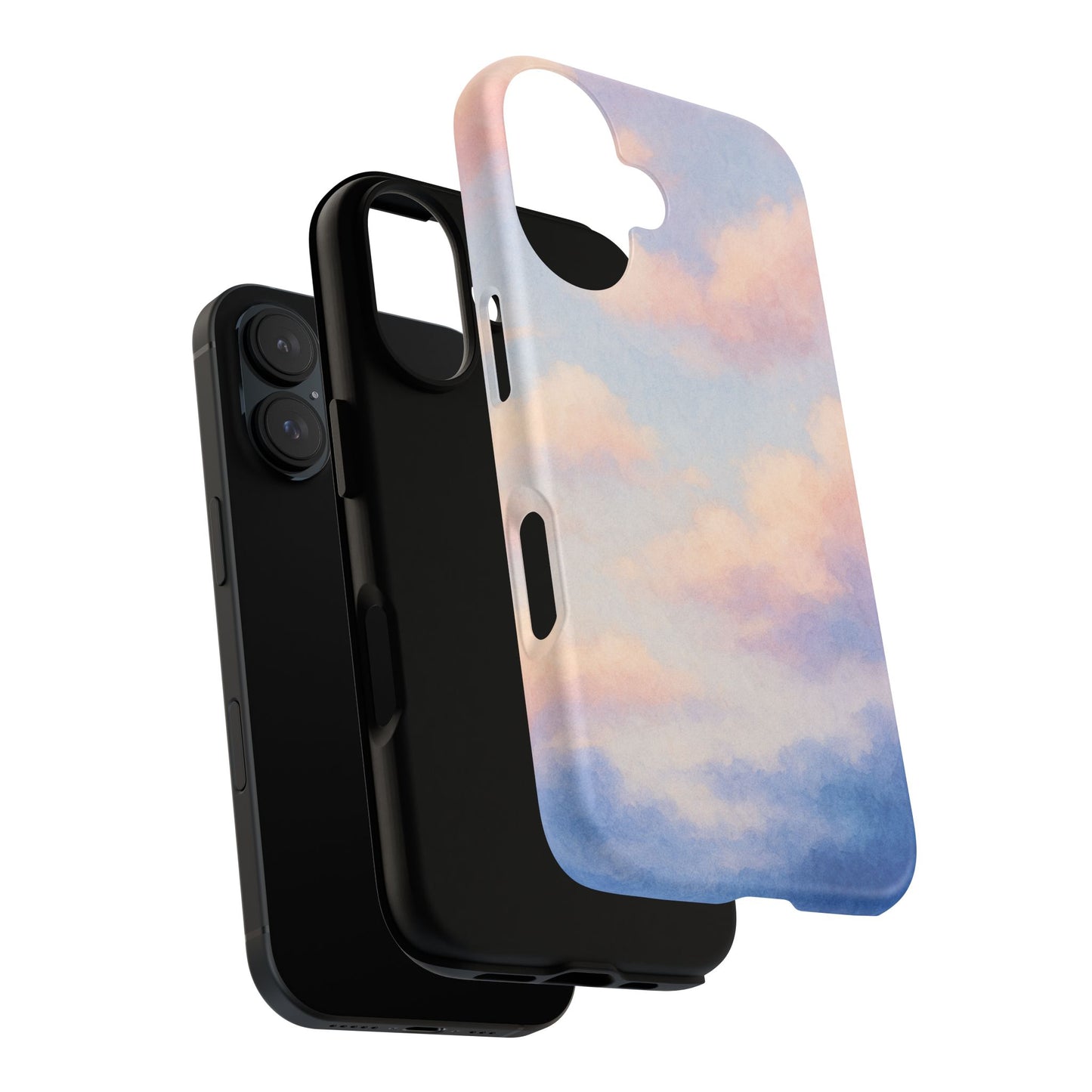 Sky Blue Cloud Phone Case, Tough Phone Cover, Aesthetic Cell Phone Accessory, Gift for Teen, Trendy Tech Protection