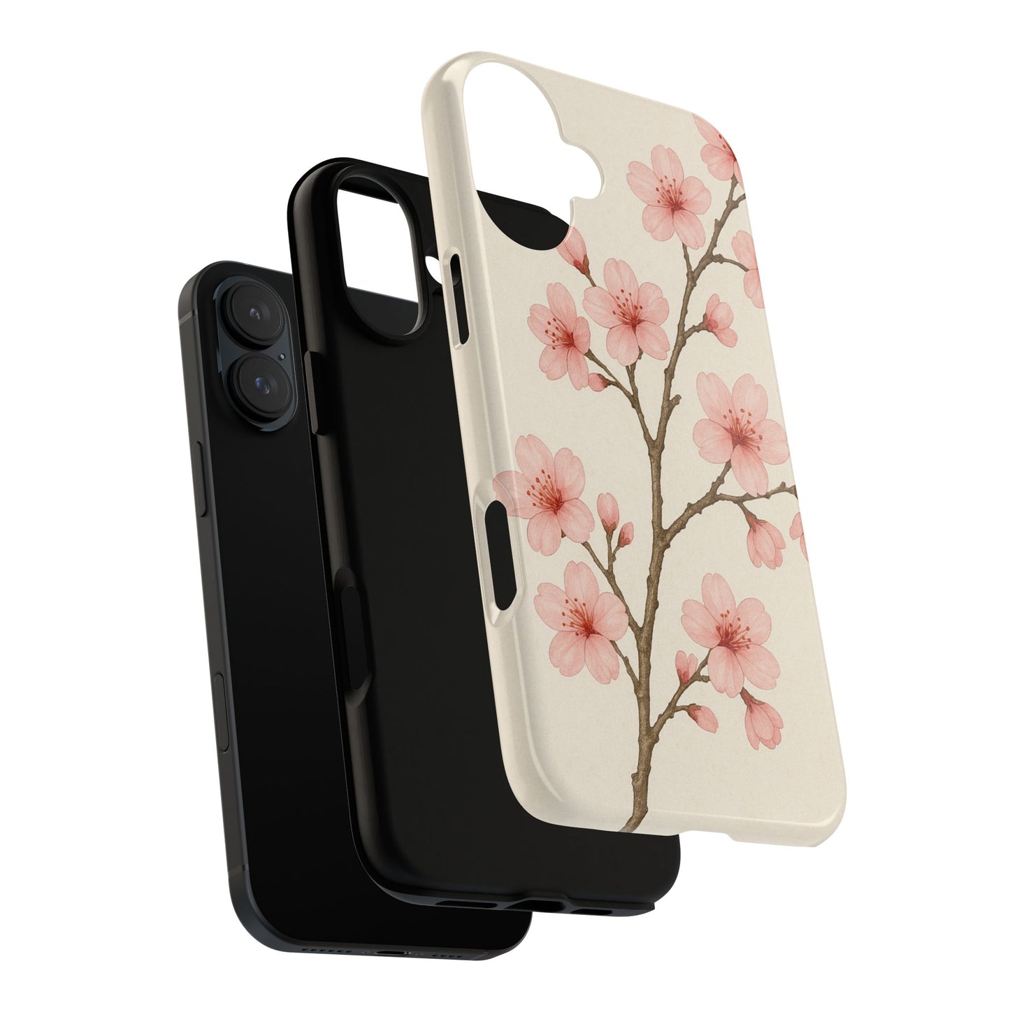 Cherry Blossom Phone Case, Floral Phone Cover, Tough Case for Gifts, Spring Decor, Cute Tech Accessories, Nature Lover's Gift