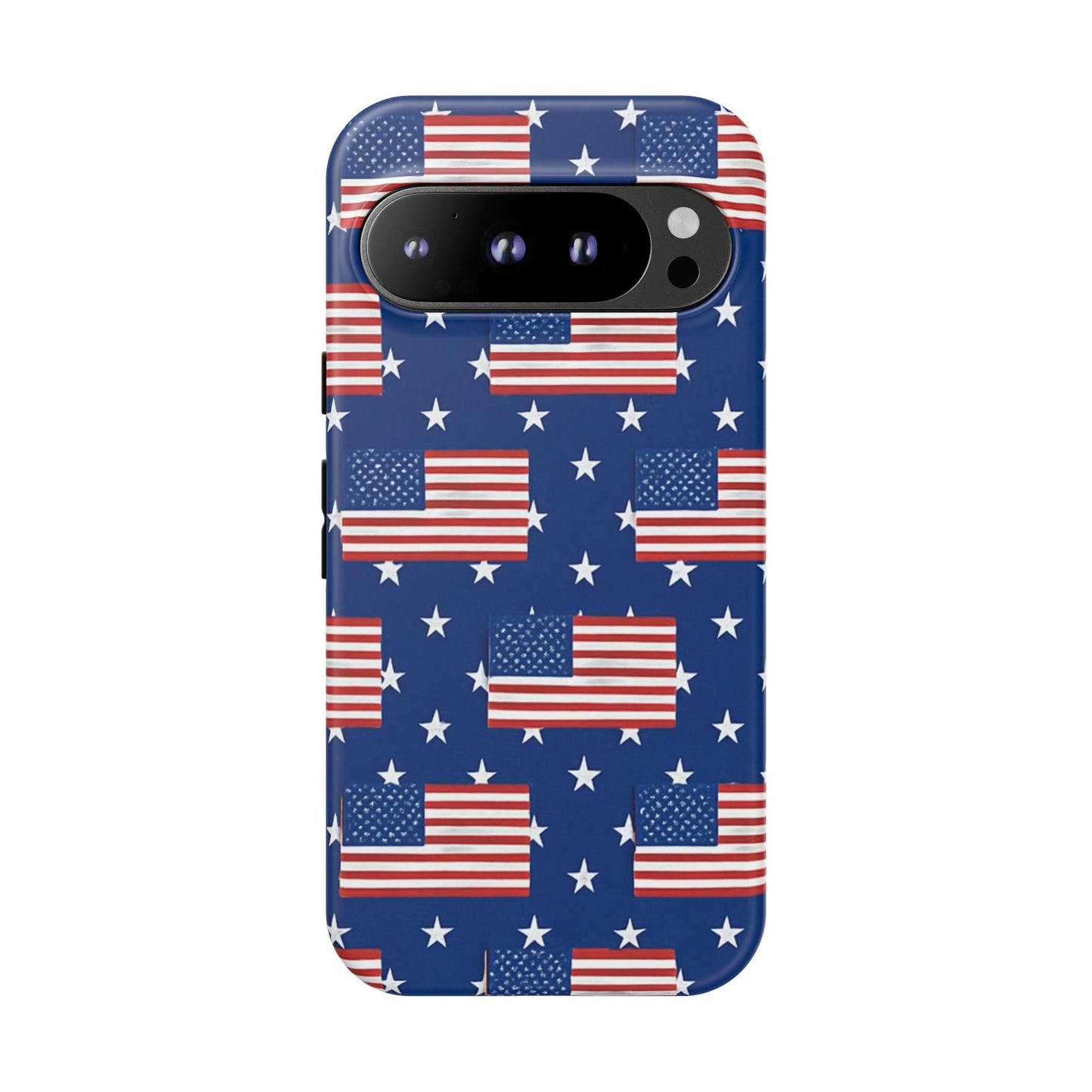 Patriotic Phone Case, Independence Day Accessories, American Flag Design, Star-Spangled Cover, Summer BBQ Gift