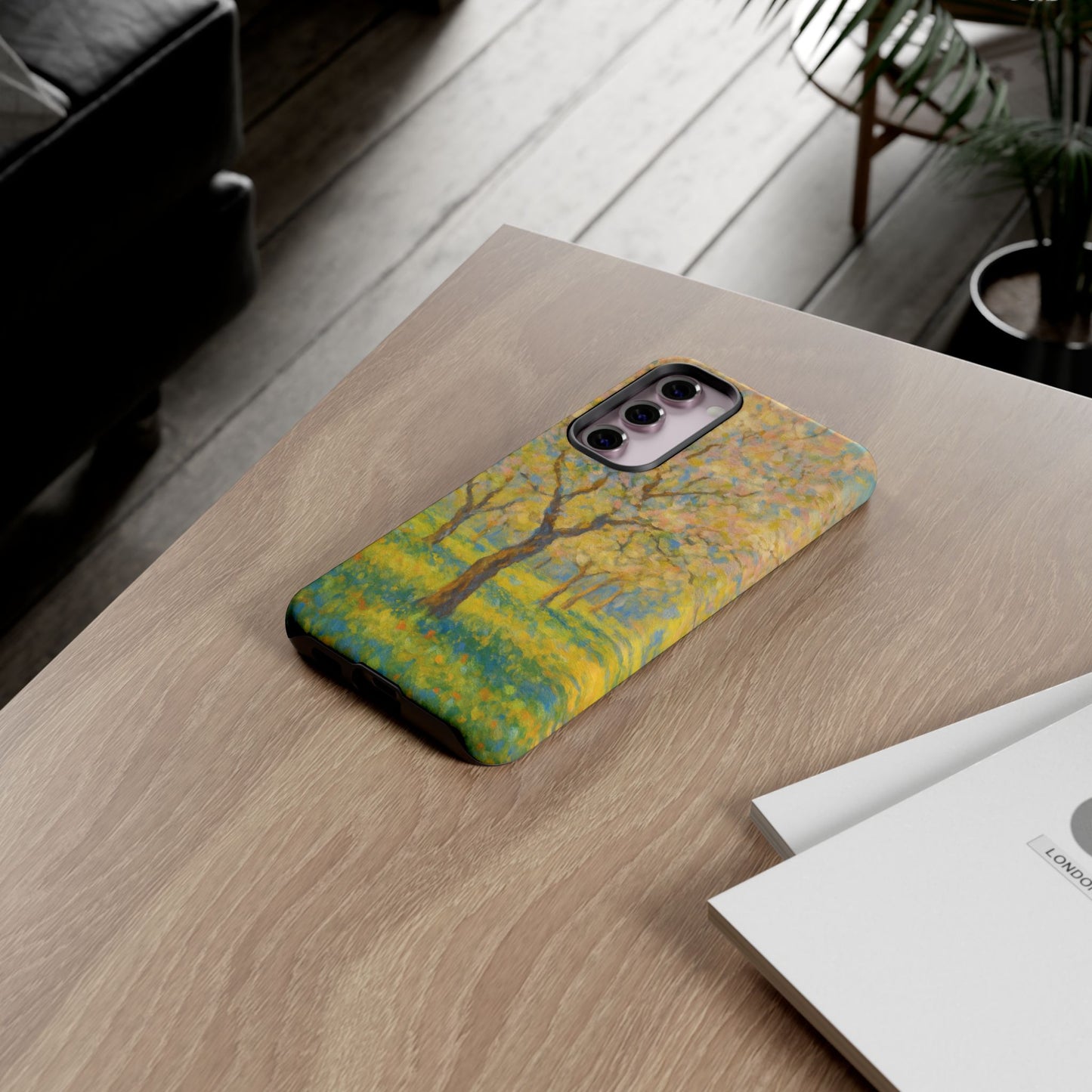 Artistic Phone Case, Tough Phone Case, Flower Tree Case, Spring Decor, Unique Phone Cover, Nature Lover Gift