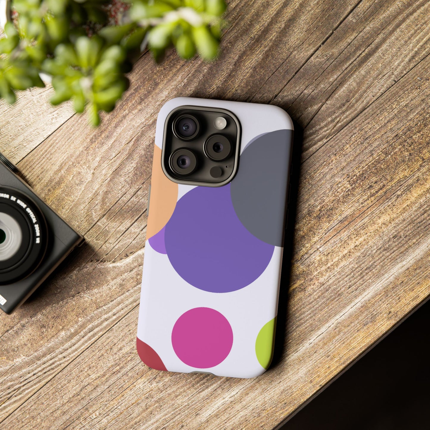 Colorful Geometric Phone Case, Bold Protective Cover for iPhone, Unique Gift for Trendy Teens, Fun Customizable Cases, Modern Design