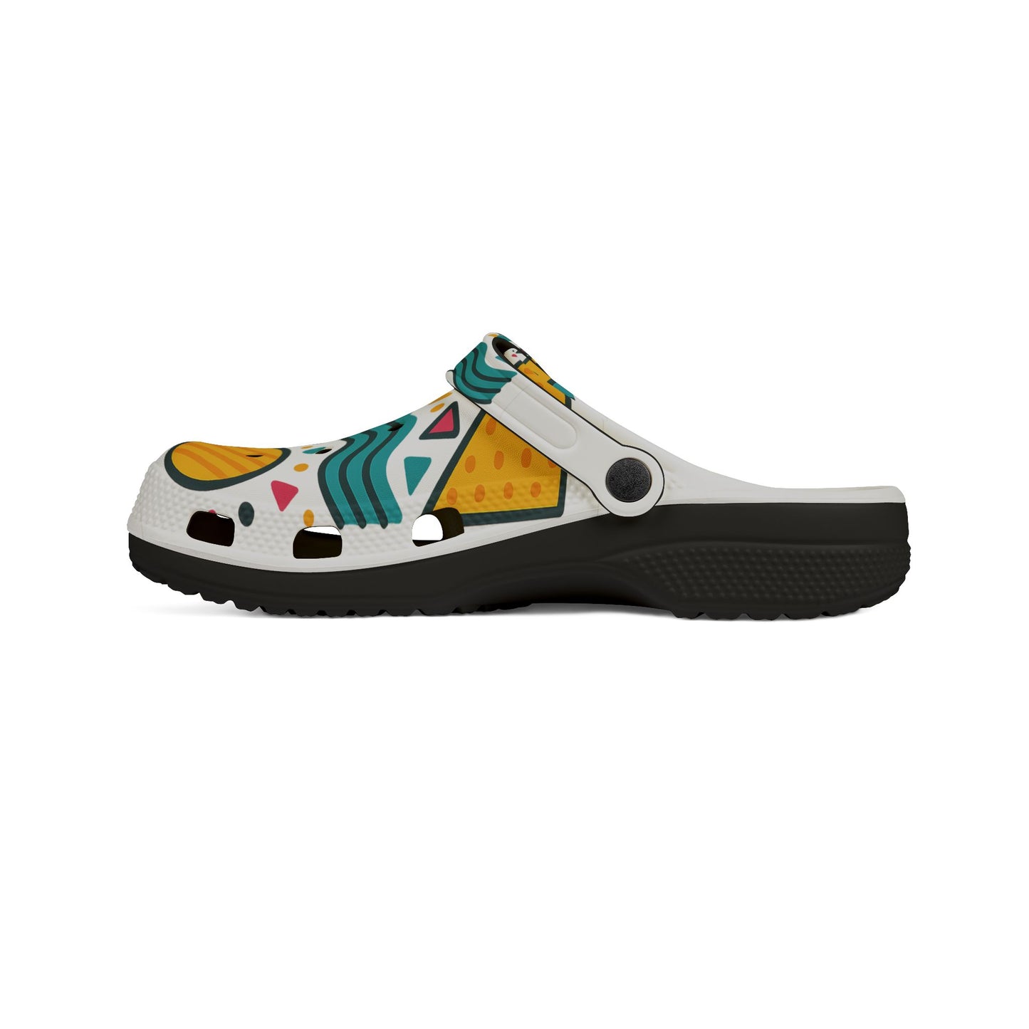 Tropical Pattern EVA Foam Shoes, Fun Water Shoes, Summer Footwear, Beach Ready Clogs, Colorful Slip-ons, Vibrant Casual Shoes