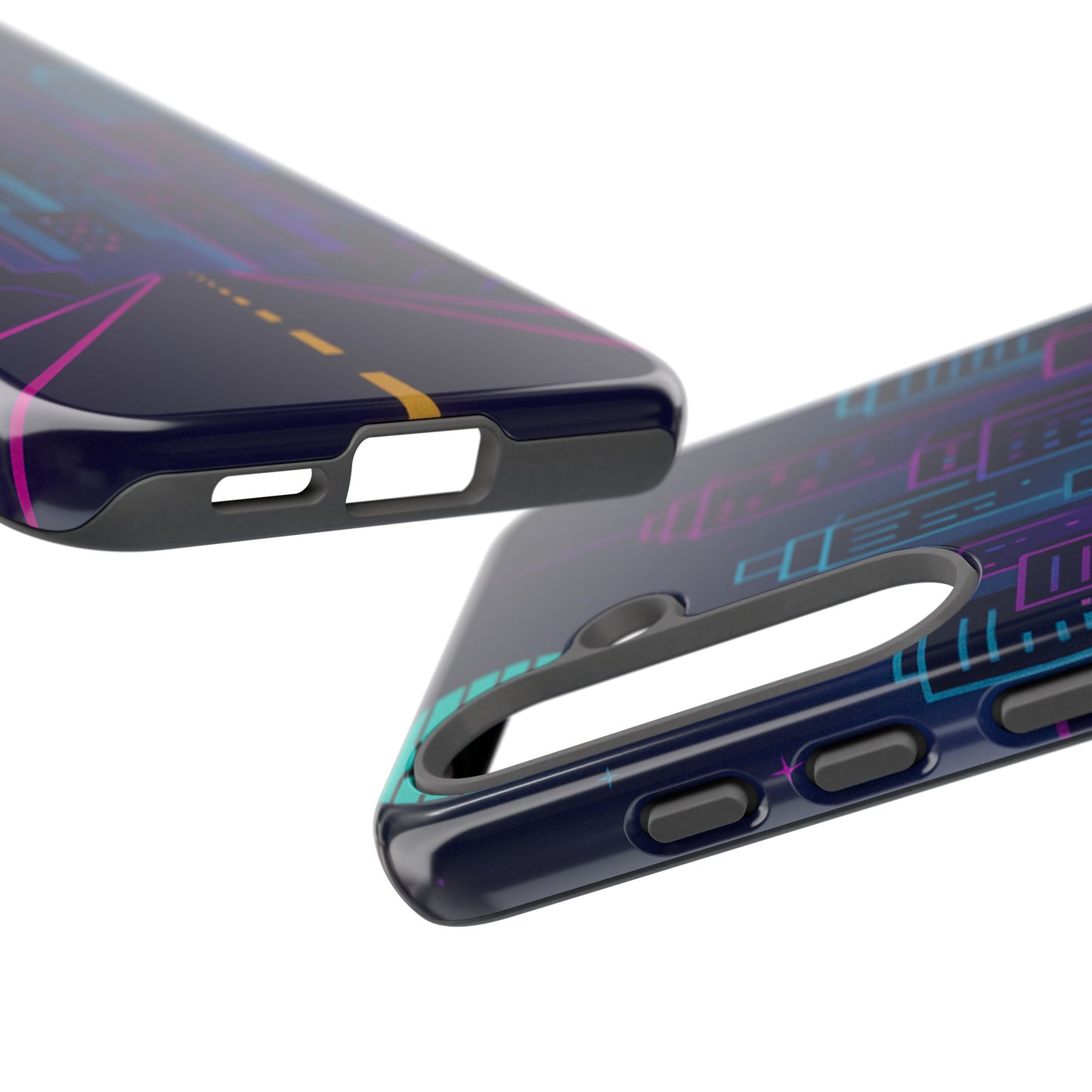 Cityscape Phone Case, Tough Cases, Urban Style, Nighttime Vibe, Phone Cover, Gift for City Lovers, Modern Design