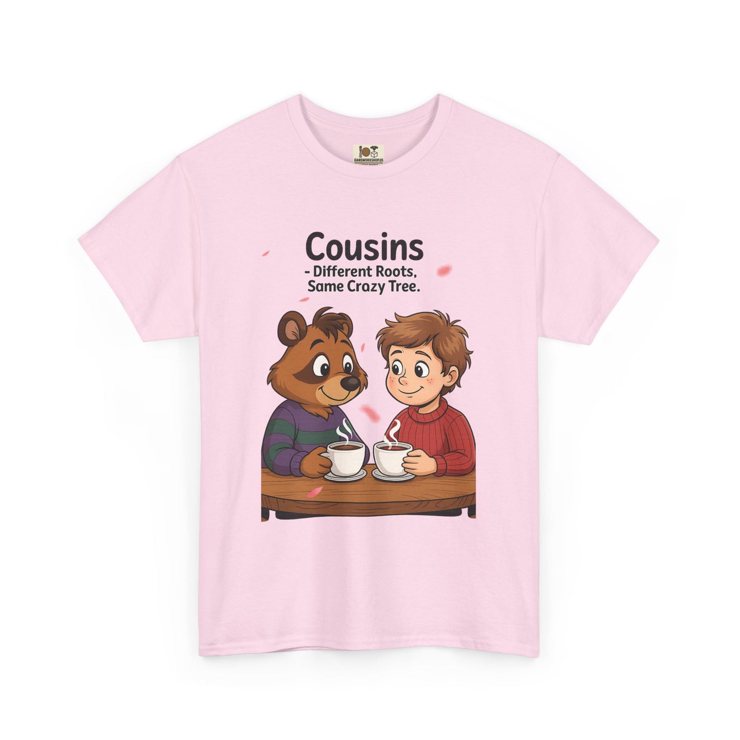 Cousins Coffee Tee - Cute Graphic T-Shirt for Family, Cousins Gift, Funny Tee, Casual Wear, Birthday Gift