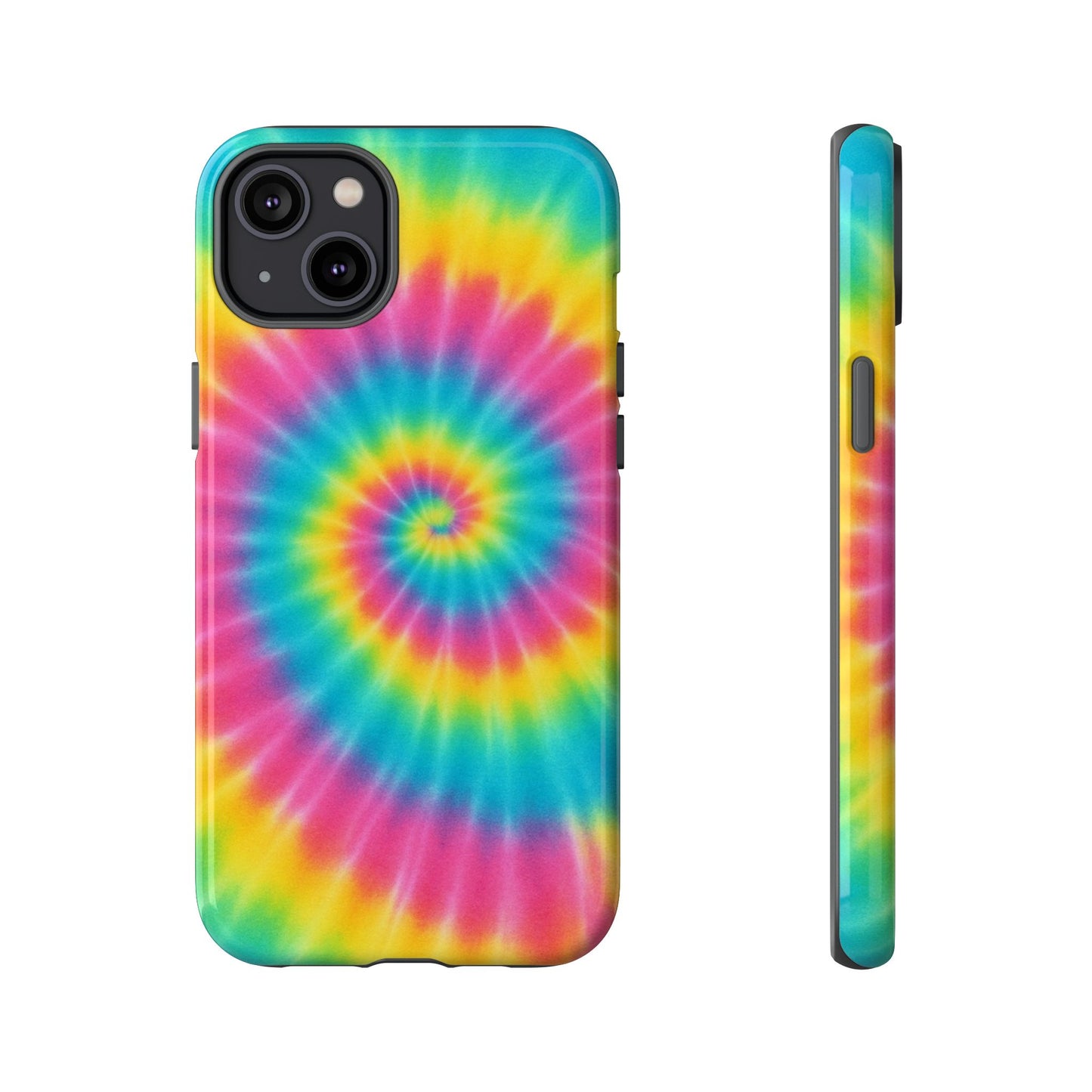 Colorful Tie-Dye Phone Case, Vibrant Phone Cover, Boho Style Accessory, Gift for Teens, Trendy Phone Accessories