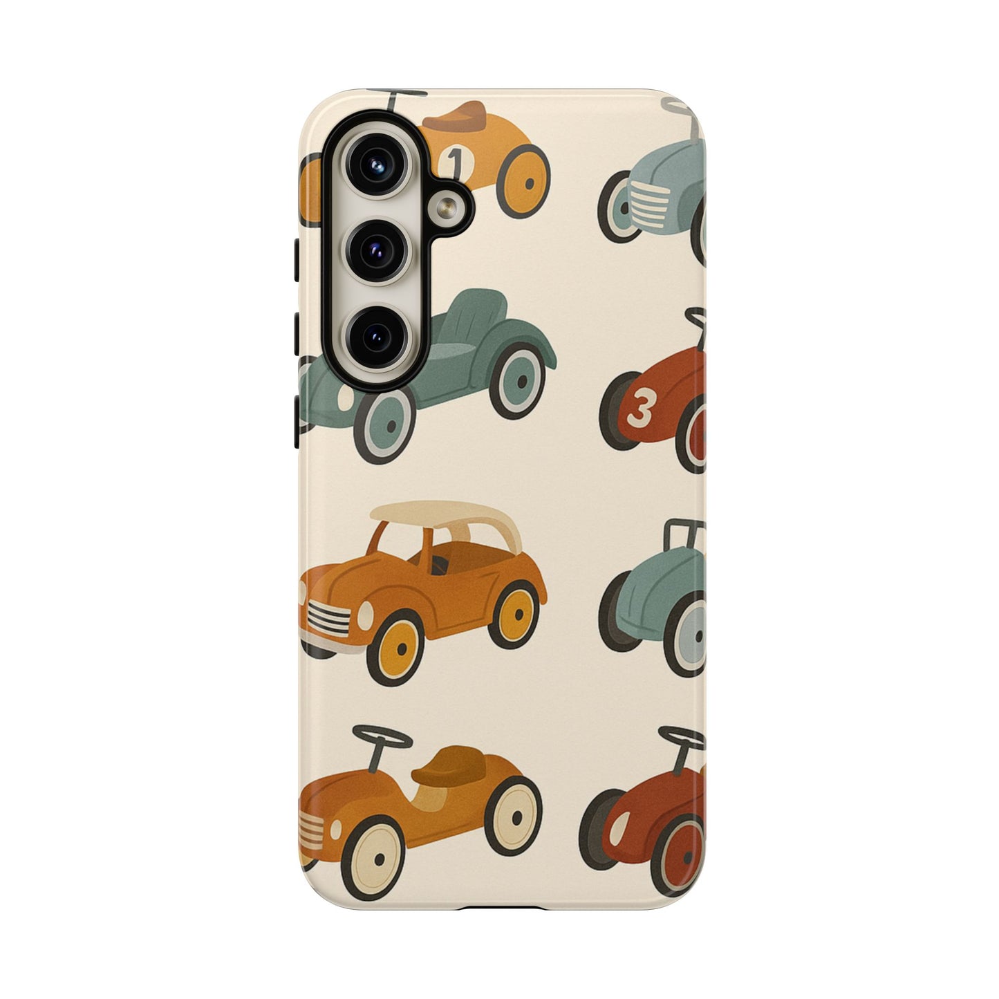 Vintage Car Phone Case, Tough Cases, Kids Gift, Car Lover Accessory, Retro Style, Phone Protection, Unique Design, pedal cars