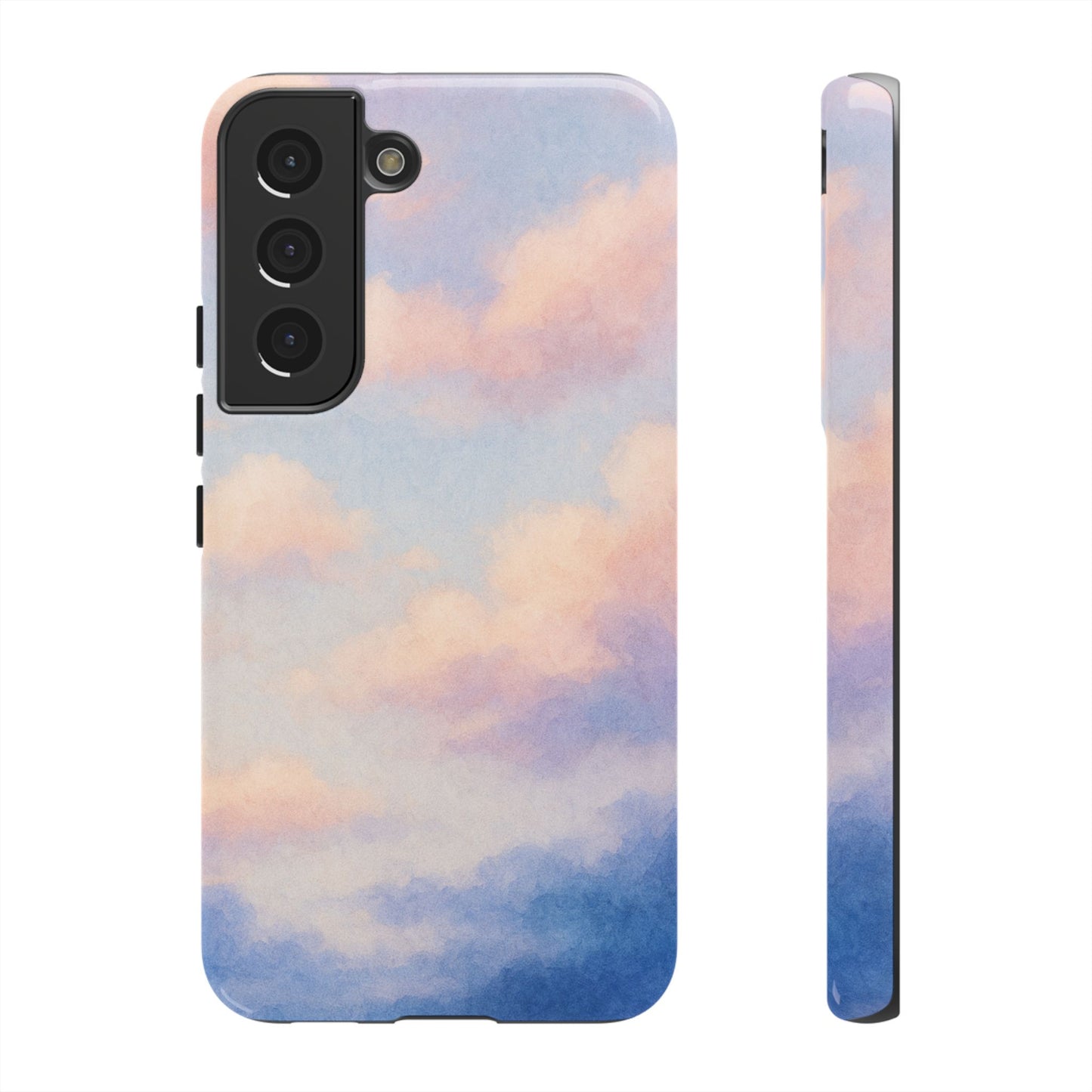 Sky Blue Cloud Phone Case, Tough Phone Cover, Aesthetic Cell Phone Accessory, Gift for Teen, Trendy Tech Protection