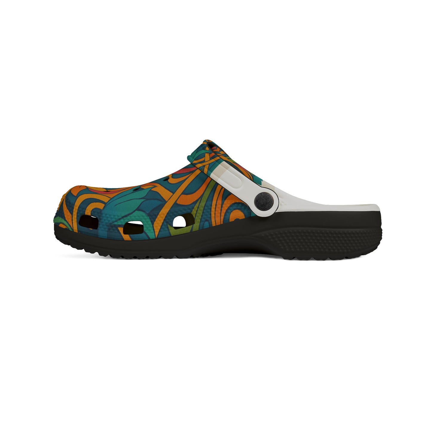Colorful Floral EVA Foam Shoes, Summer Clogs, Garden Slip-Ons, Outdoor Footwear, Funky Comfort Shoes