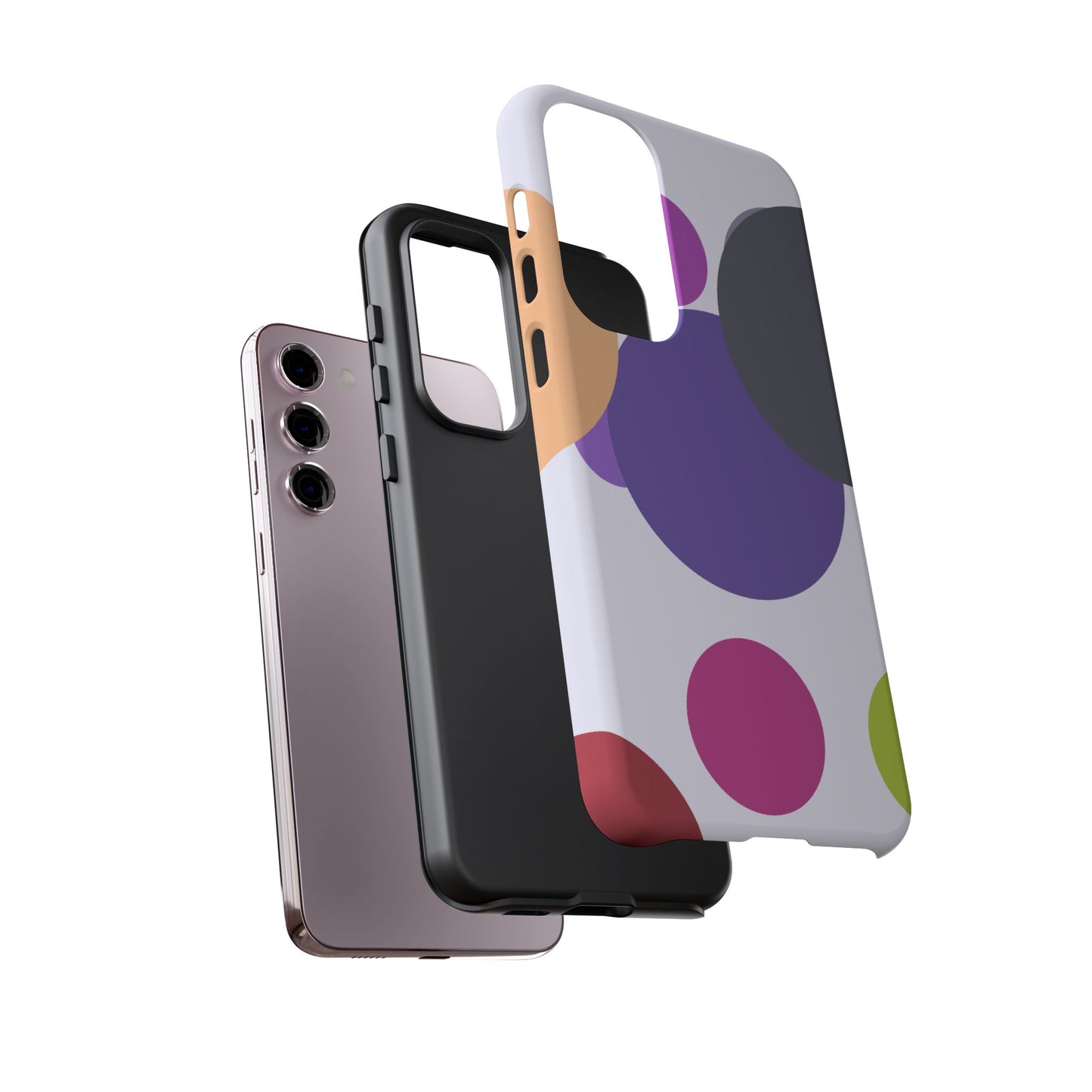 Colorful Geometric Phone Case, Bold Protective Cover for iPhone, Unique Gift for Trendy Teens, Fun Customizable Cases, Modern Design
