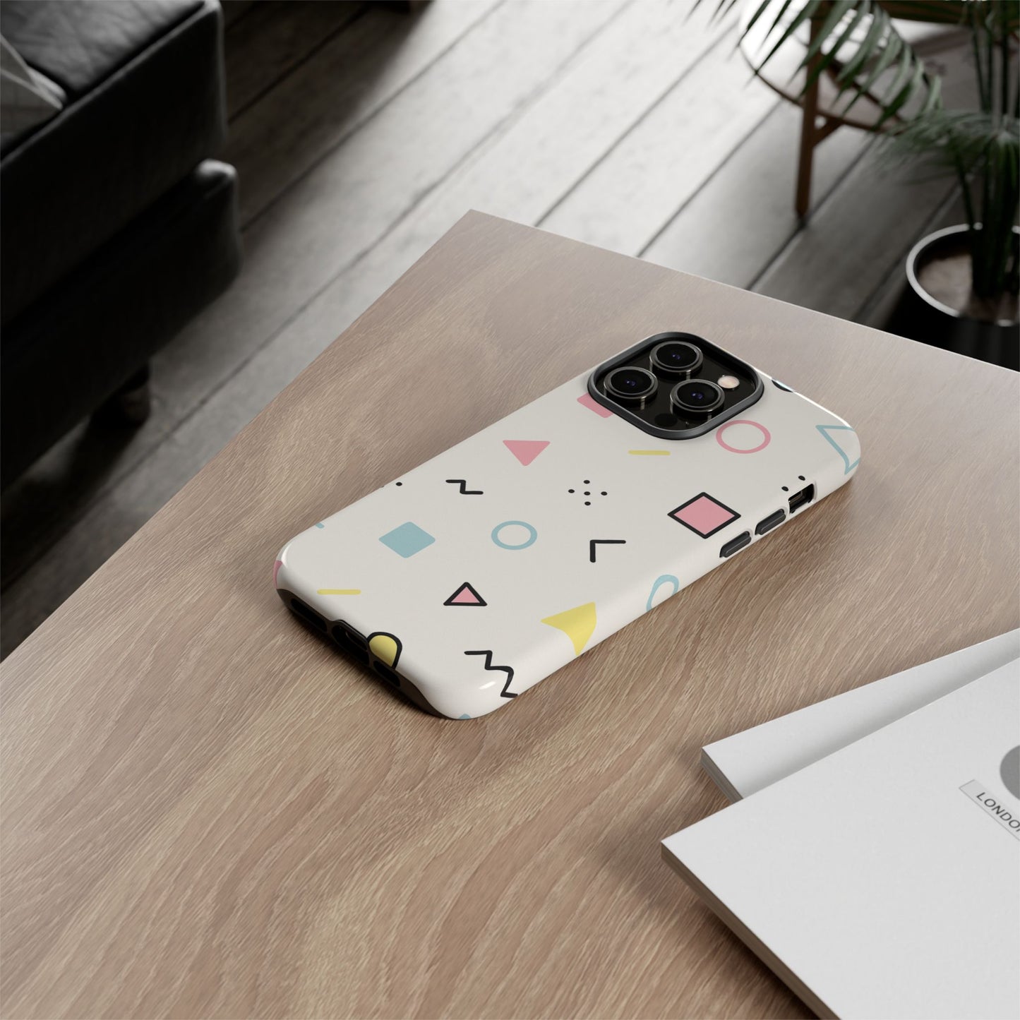 Geometric Phone Case - Stylish Tough Cases for Trendsetters, Unique Phone Covers, Modern Accessories, Gift Ideas for Her