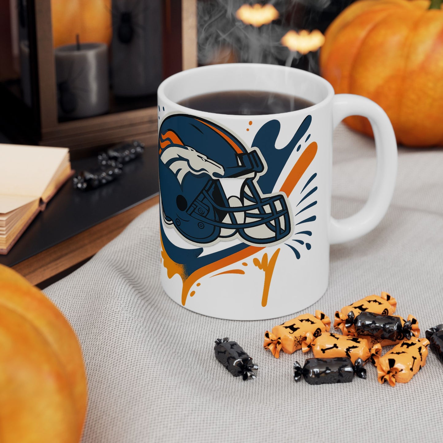 Denver Broncos Sports Ceramic Mug - Perfect for Game Day, NFL Fans, Gift for Him/Her, Team Spirit