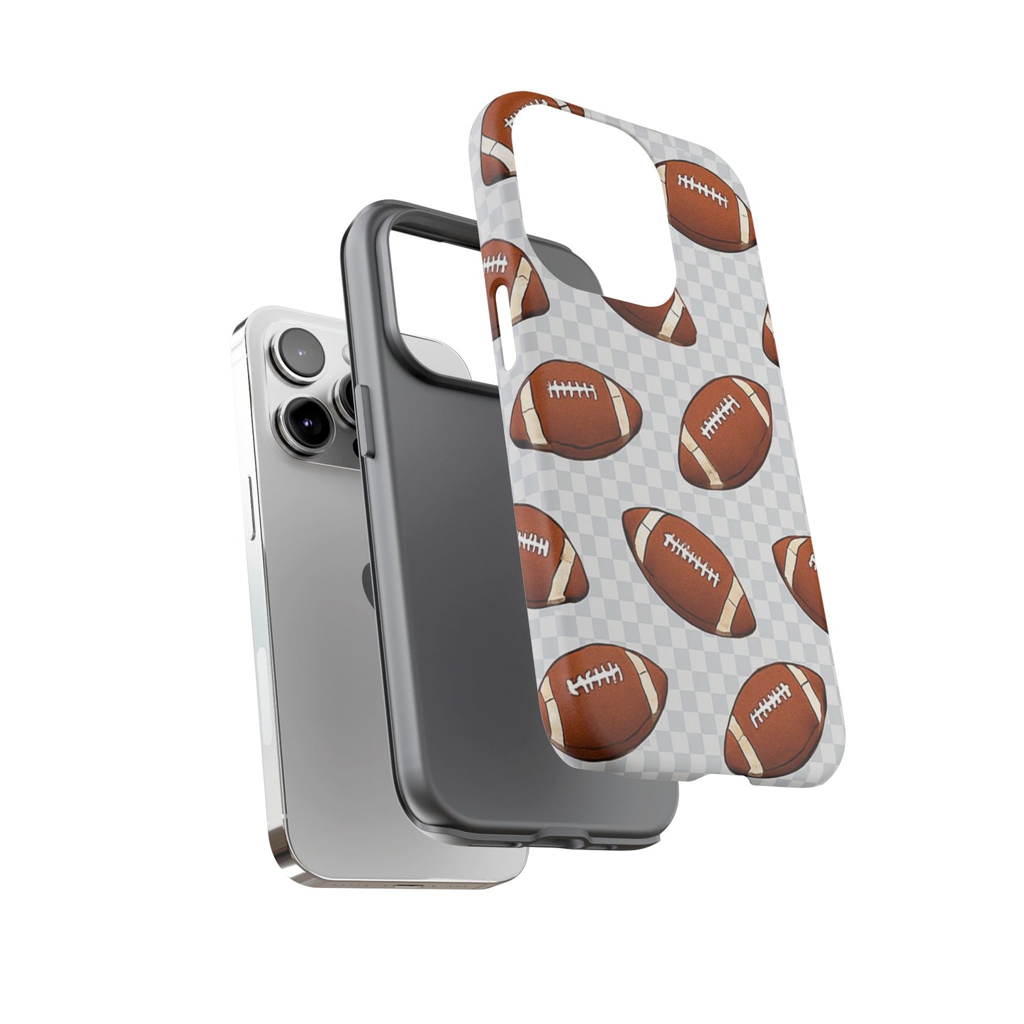 Football Phone Case, Tough Cases for Sports Fans, Unique Gift for Football Lovers, Protective Decor, Athletic Accessories