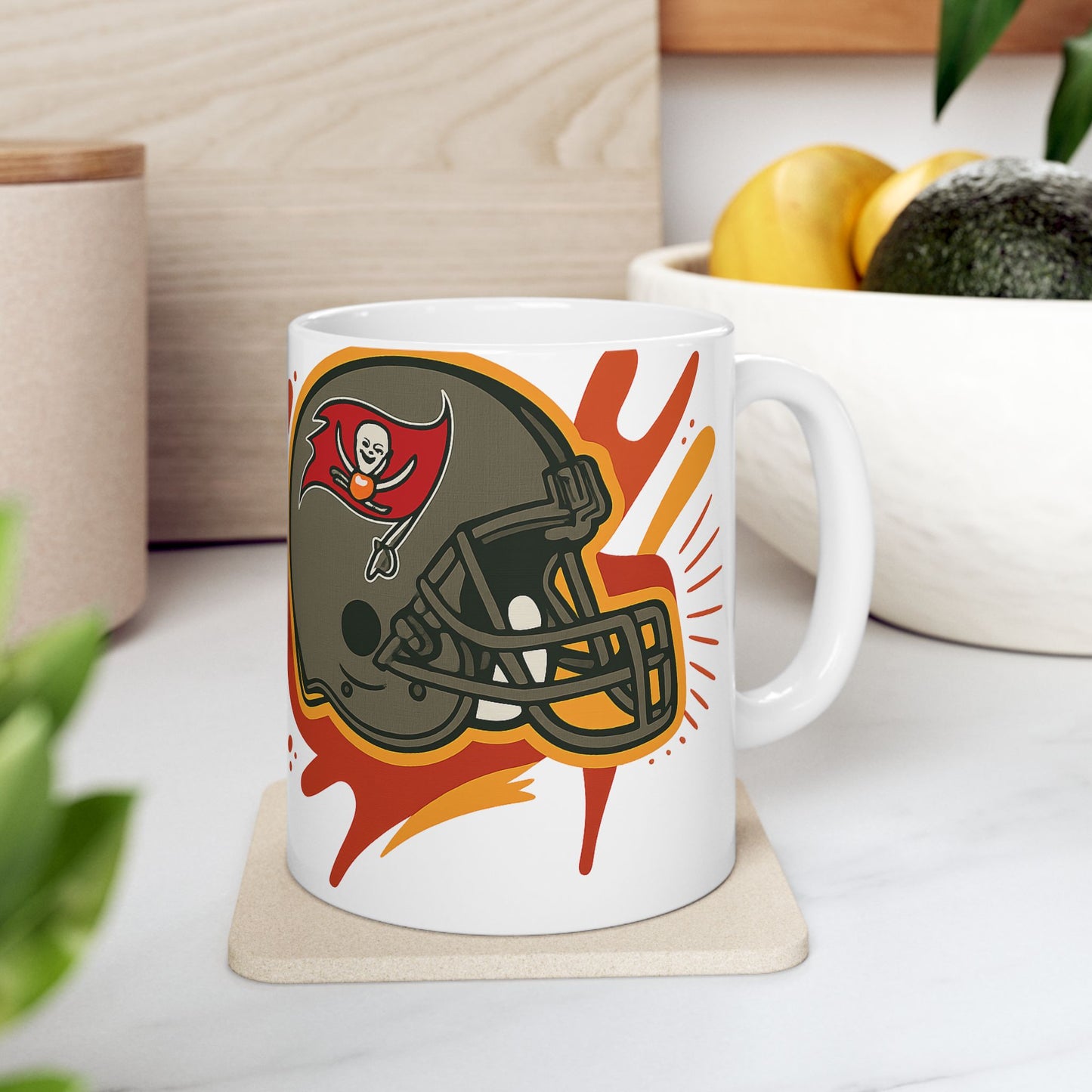 Football Team Ceramic Mug - Perfect for Game Day, Fan Gift, Office Coffee Cup, Sports Celebration, Unique Beverage Mug