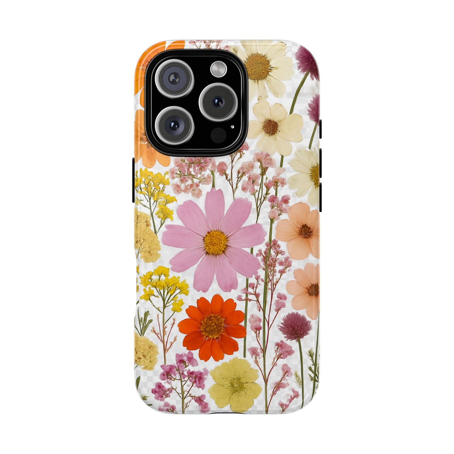 Floral Phone Case - Tough Cases, Stylish Protective Cover, Flower Design, Trendy Gift, Nature Lover Accessory, DRIED FLOWERS