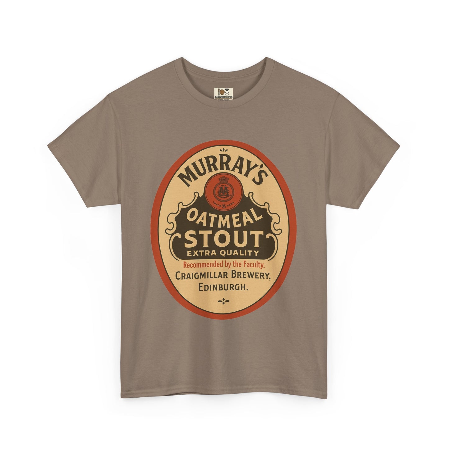 Vintage-Inspired Stout Beer Tee, Perfect for Beer Lovers, Casual Wear, Gifts, Unisex Heavy Cotton Tee with Brewery Design