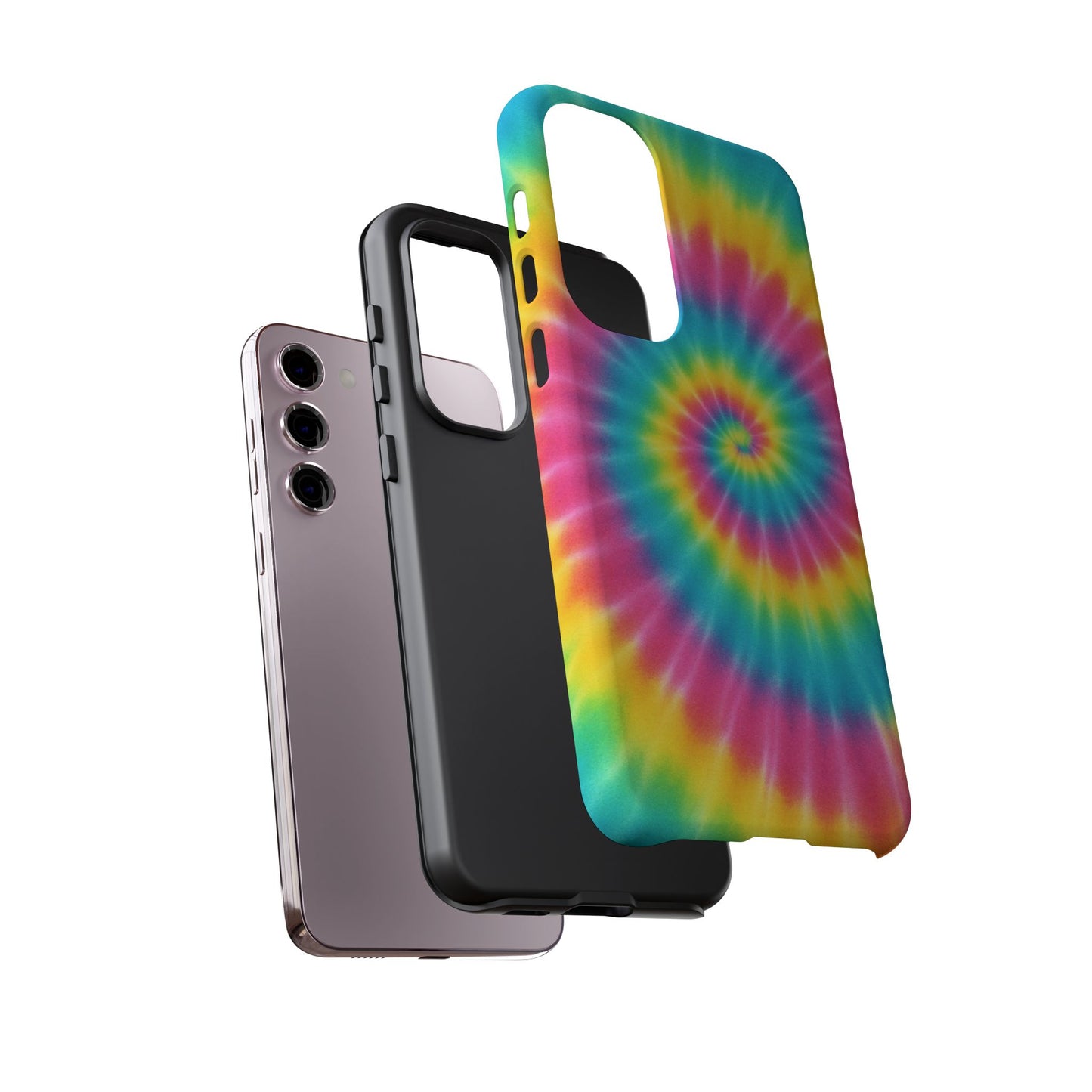 Colorful Tie-Dye Phone Case, Vibrant Phone Cover, Boho Style Accessory, Gift for Teens, Trendy Phone Accessories