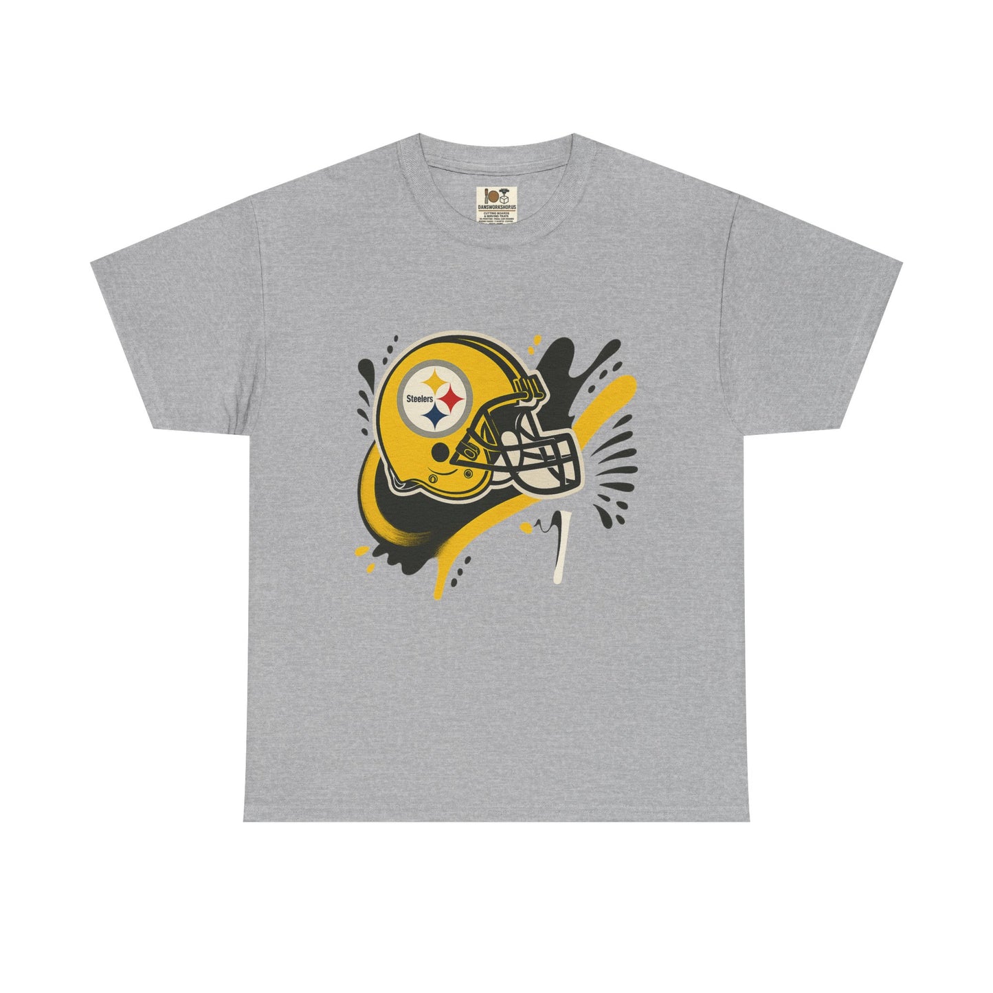 Pittsburgh Steelers Inspired Unisex Heavy Cotton Tee, Sports Fan T-Shirt, Game Day Apparel, Gift for Him/Her, Football Season Style