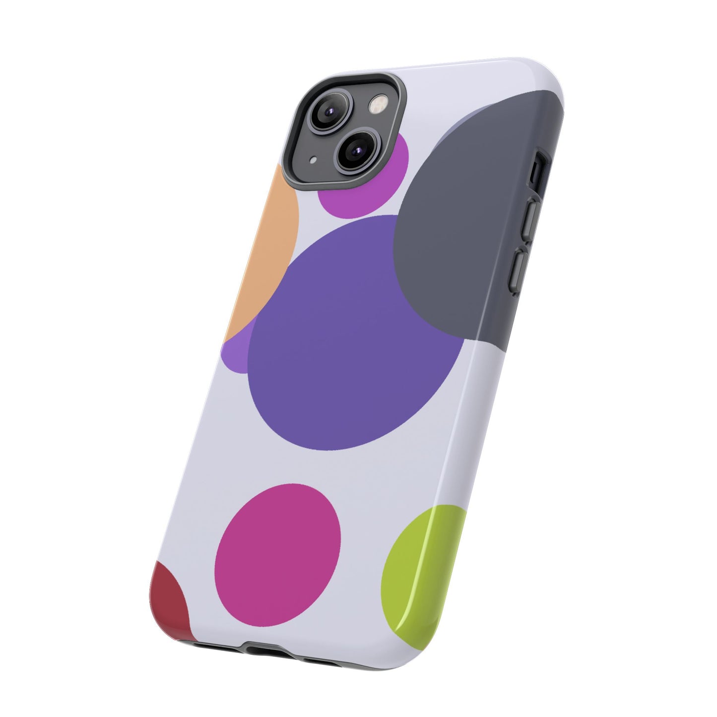 Colorful Geometric Phone Case, Bold Protective Cover for iPhone, Unique Gift for Trendy Teens, Fun Customizable Cases, Modern Design