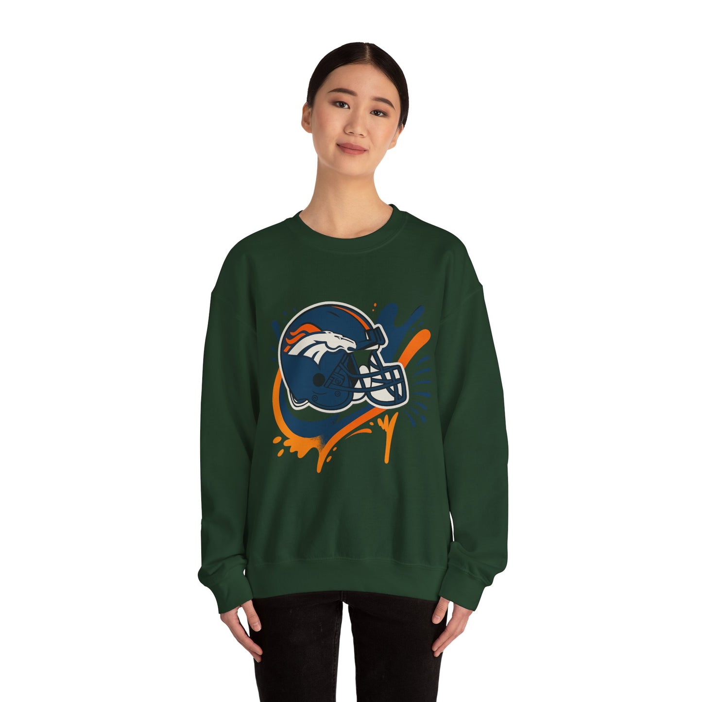 Denver Broncos Crewneck Sweatshirt, Football Fan Gear, Unisex Sports Apparel, Game Day Outfit, Perfect Gift for Fans
