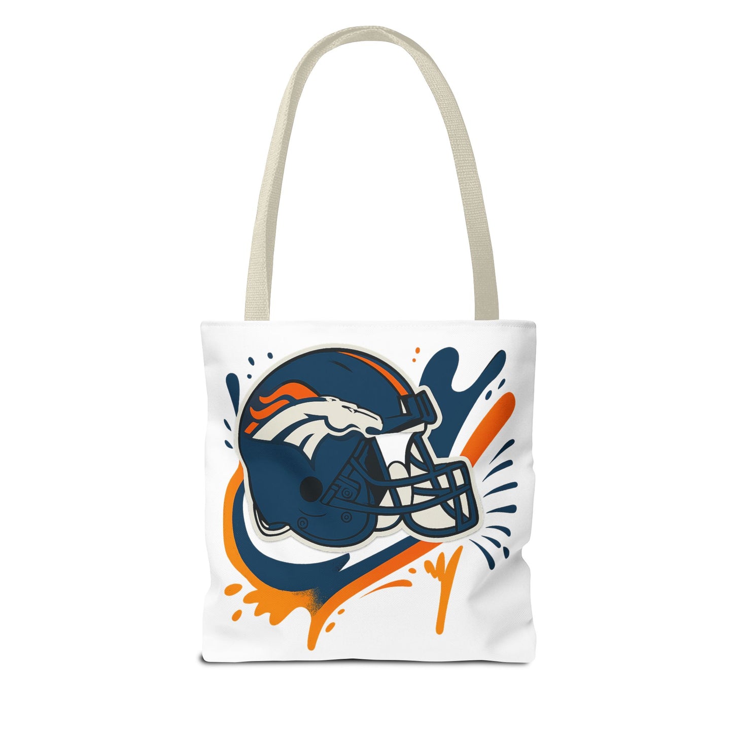 Denver Broncos Sports Tote Bag, Game Day Tote, Football Fan Gift, NFL Accessories, Team Spirit Bag, AOP Design