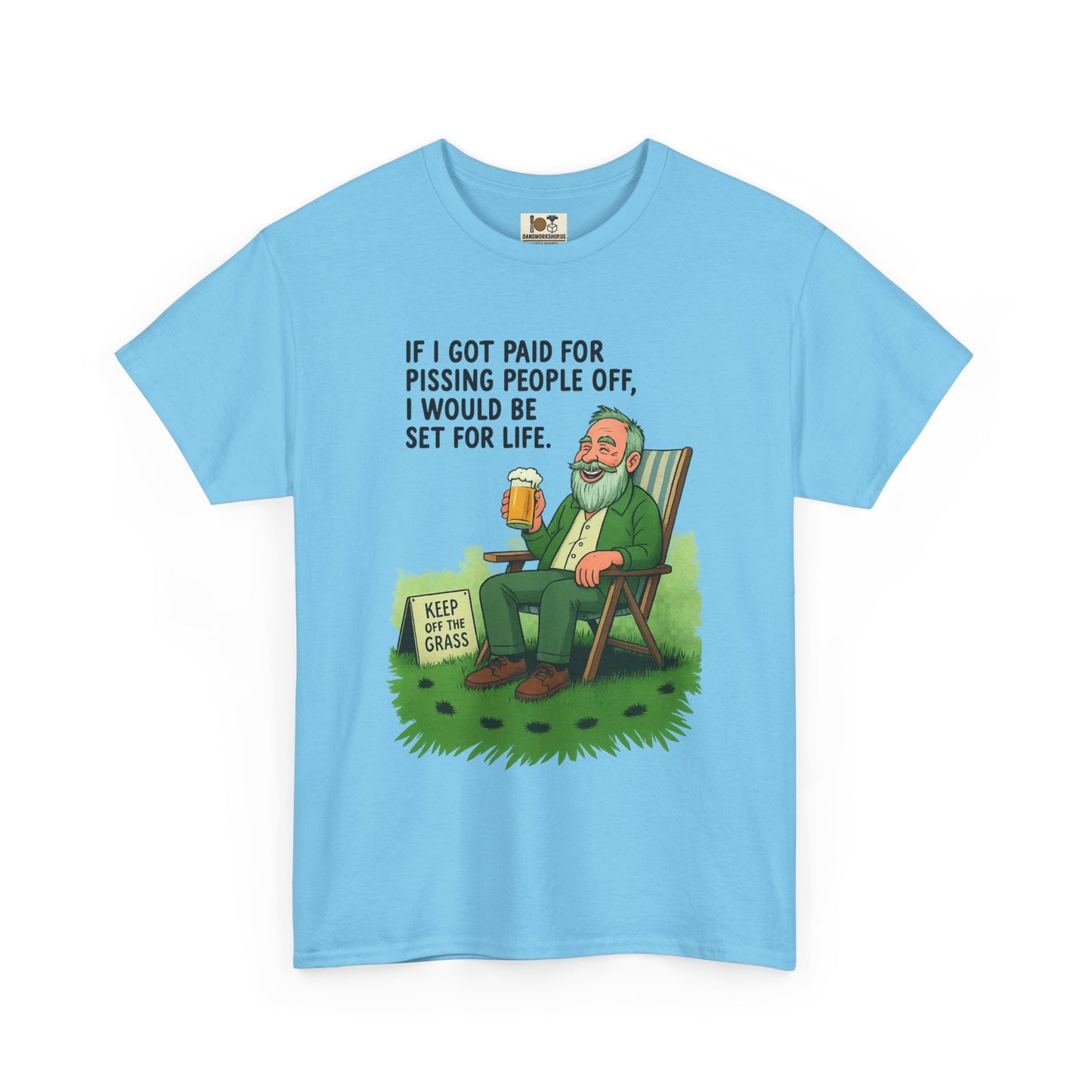 Funny Graphic Tee, Unisex Heavy Cotton T-Shirt, Gift for Men, Humorous Shirt for Friends, Casual Wear, Birthday Gift, Everyday Humor