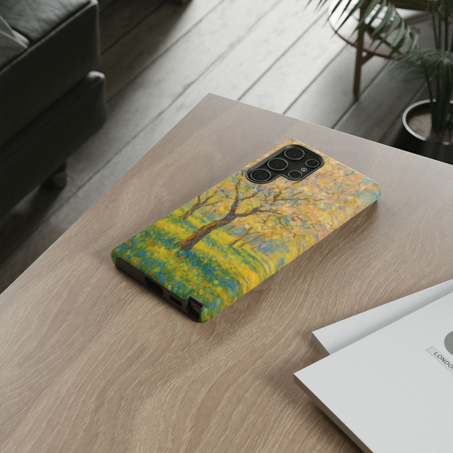 Artistic Phone Case, Tough Phone Case, Flower Tree Case, Spring Decor, Unique Phone Cover, Nature Lover Gift