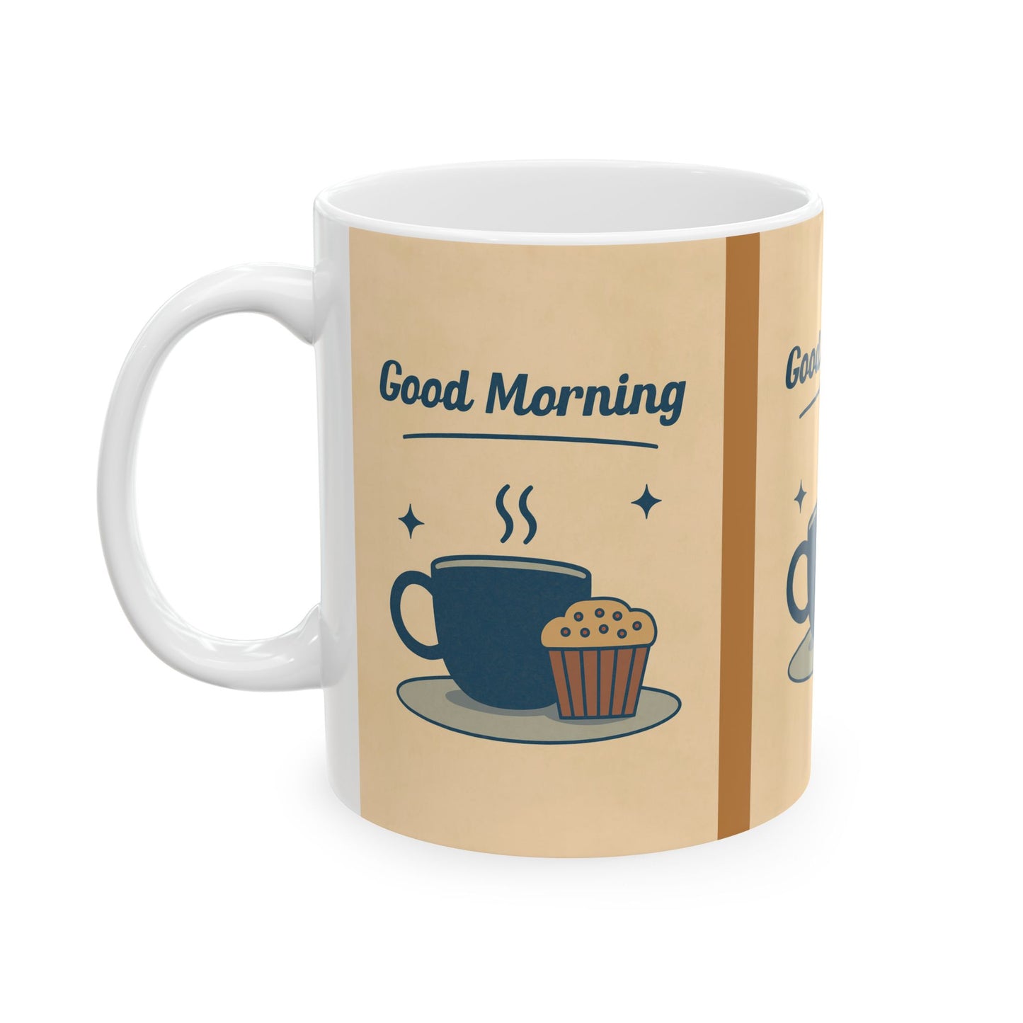 Good Morning Ceramic Mug, Coffee Lover Gift, Tea Mug, Breakfast Reminder, Cozy Kitchen Decor, Perfect for Birthdays, Anniversaries