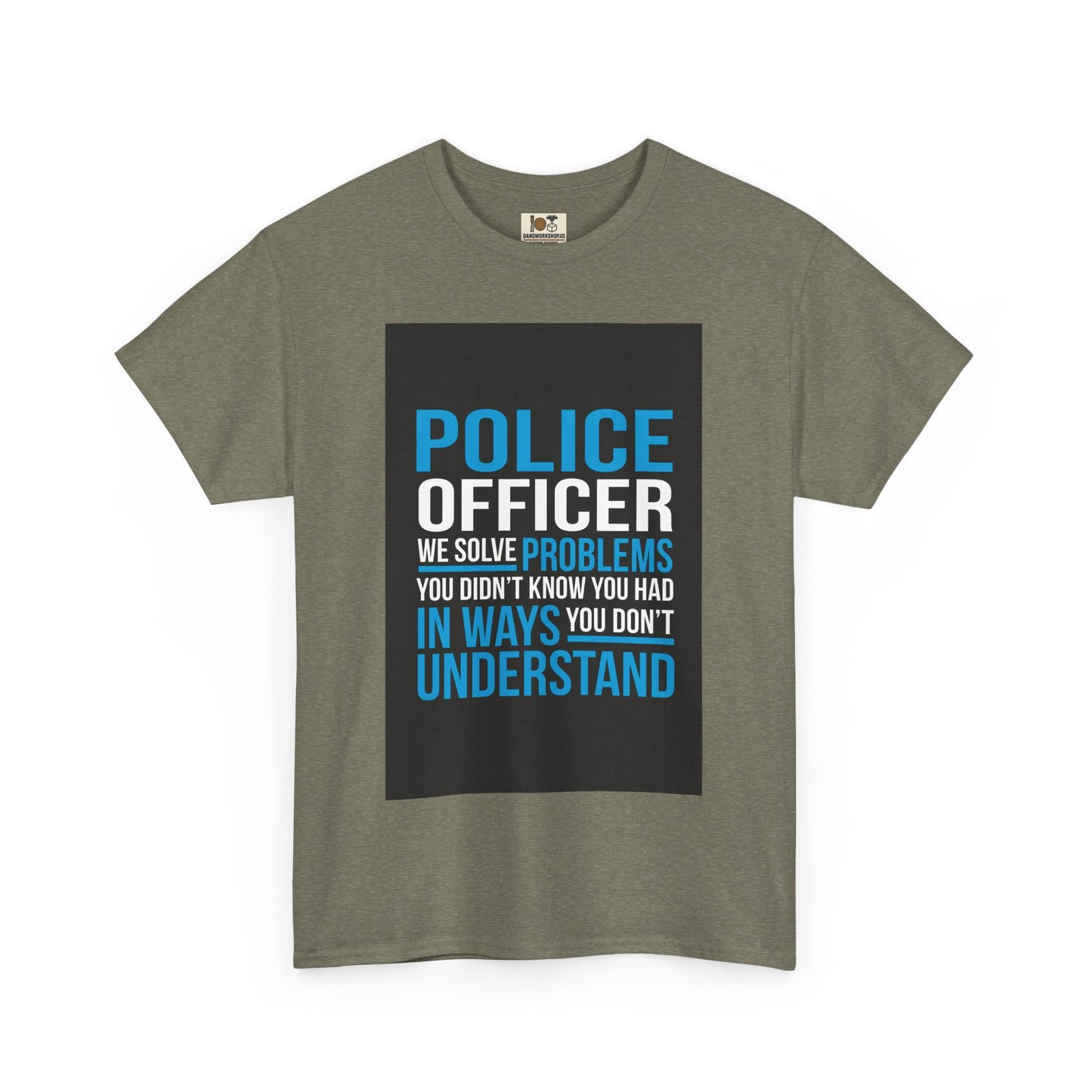 Police Officer Unisex Cotton Tee, Gift for Law Enforcement, Support Police Shirt, Funny Police Tee, Law Enforcement Humor