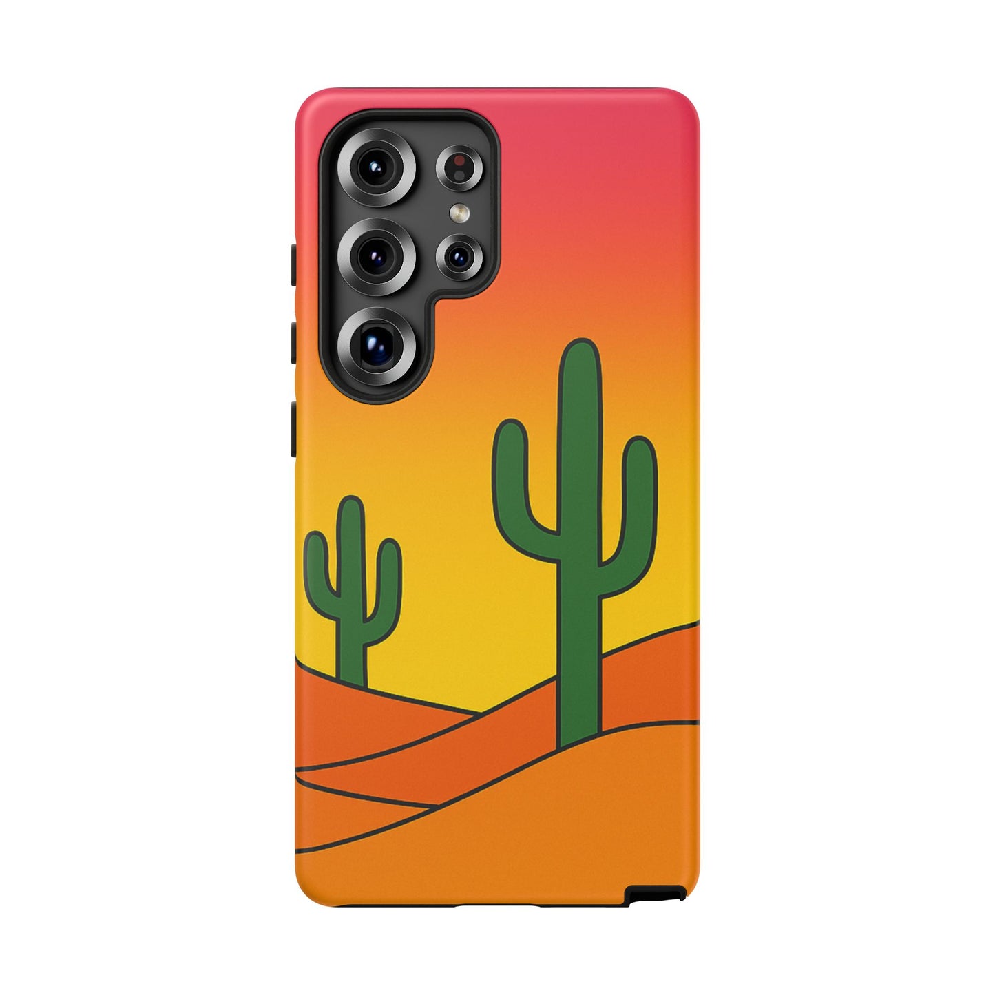Desert Vibes Phone Case, Tough Cases, Cactus Design, Colorful Phone Cover, Summer Aesthetic, Unique Gift Idea