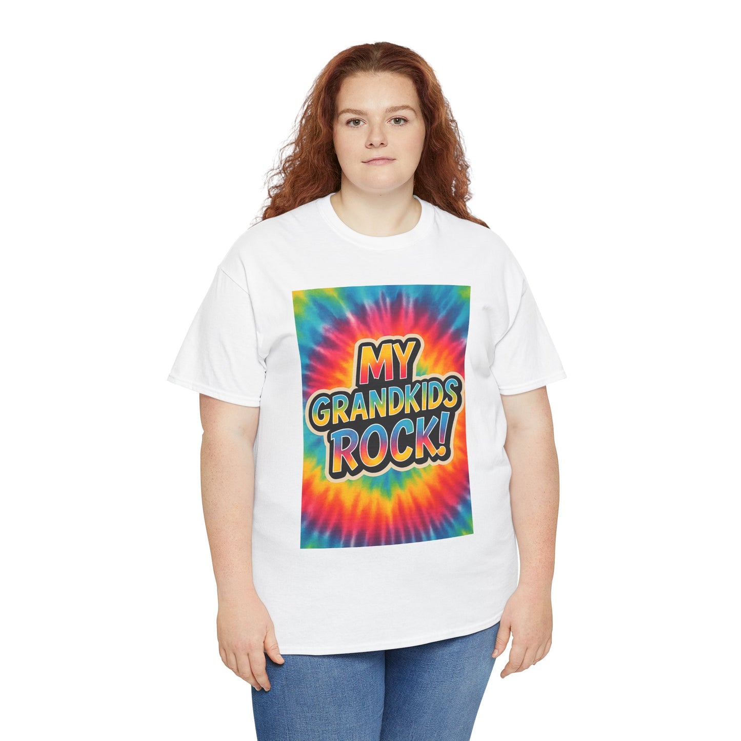 Colorful Tie-Dye Grandpa Tee, My Grandkids Rock Shirt, Family Gift, Casual Wear, Summer Style, Grandparents Day, Gifts for Men