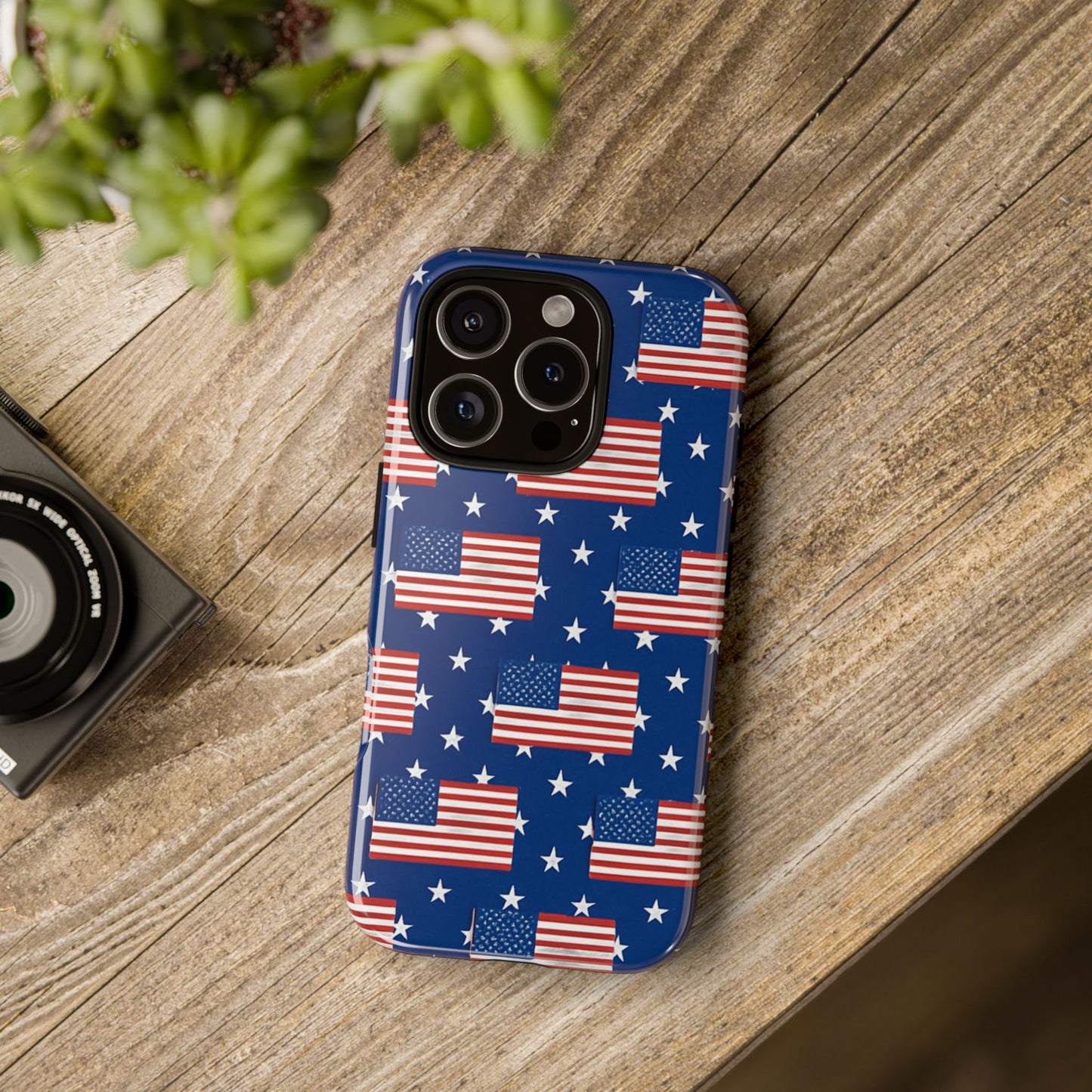 Patriotic Phone Case, Independence Day Accessories, American Flag Design, Star-Spangled Cover, Summer BBQ Gift
