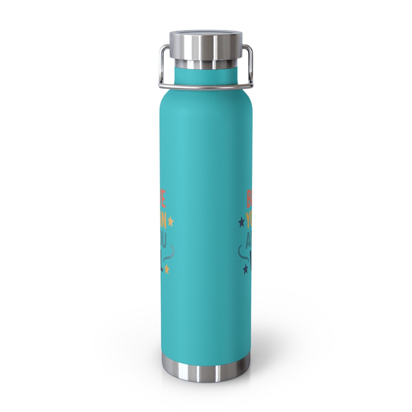 Inspirational Water Bottle, Motivational Travel Mug, Believe You Can Drinkware, Fitness Gifts, Personal Affirmation Bottle