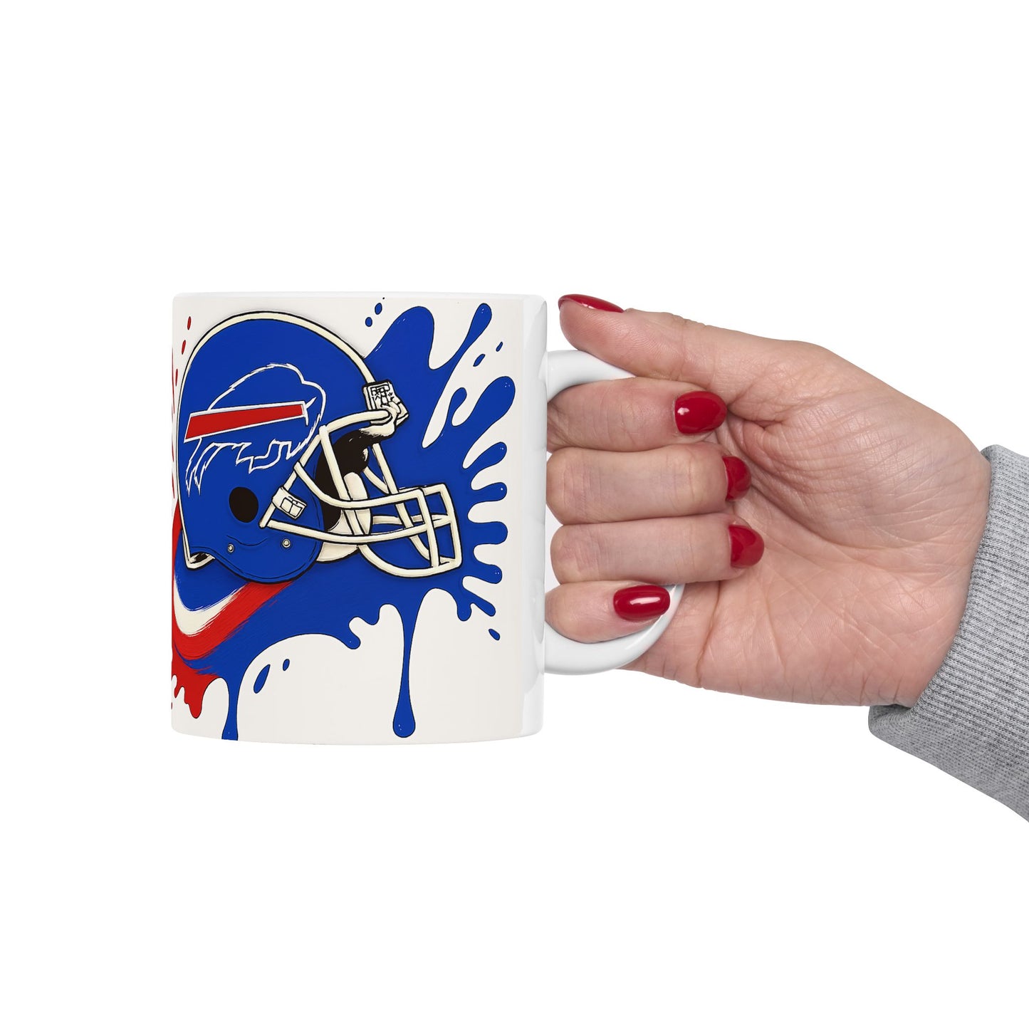 Buffalo Bills Ceramic Mug, Perfect for Game Day, Sports Fan Gift, 11oz & 15oz Sizes, Tailgating, Football Season