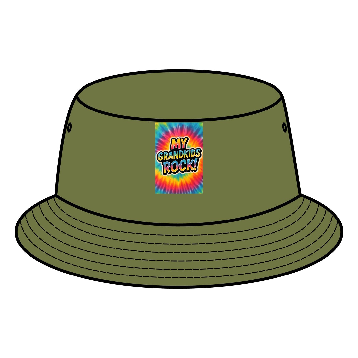 Vibrant Bucket Hat: Perfect for Grandparents, Trendy Summer Accessory, Unique Gift Idea, Outdoor Fun, Festival Wear