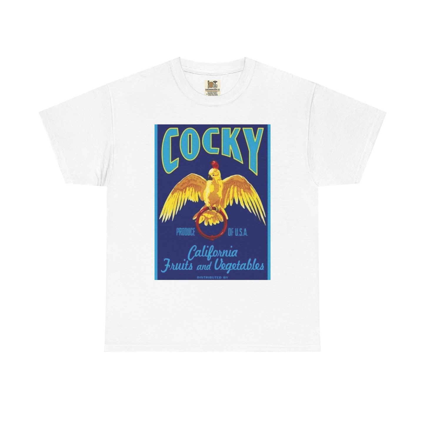 Vintage-Inspired Cocky Tee, Retro Graphic Tee, Casual Unisex Shirt, Gift for Bird Lovers, Summer Style Top, Nostalgic Clothes