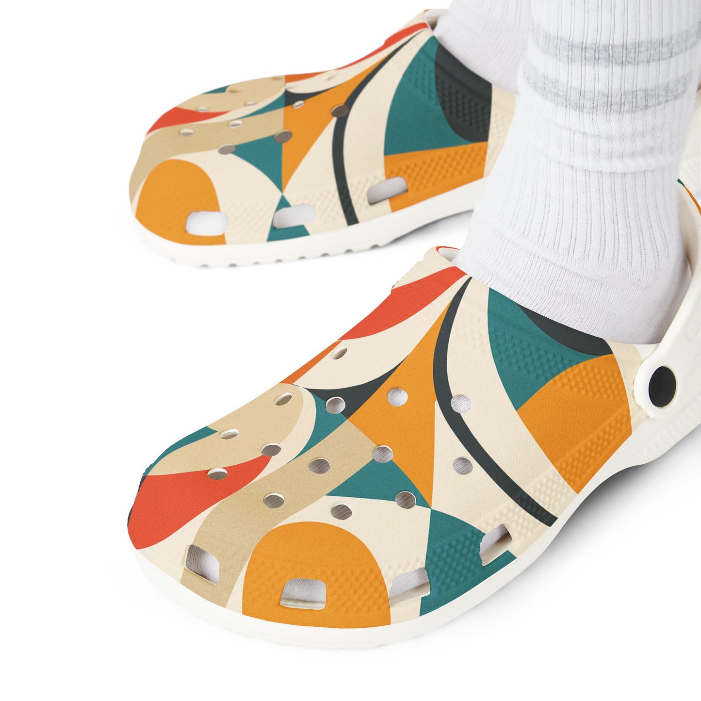 Colorful AOP EVA Foam Clogs, Funky Footwear, Casual Comfort Shoes, Trendy Summer Slippers, Fun Gift for Beach Days