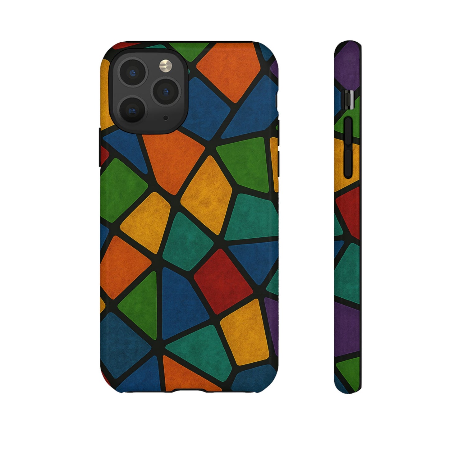 Colorful Mosaic Phone Case, Tough Cell Phone Cover, Vibrant Smartphone Protector, Unique Gift for Weddings, Birthday, Holidays