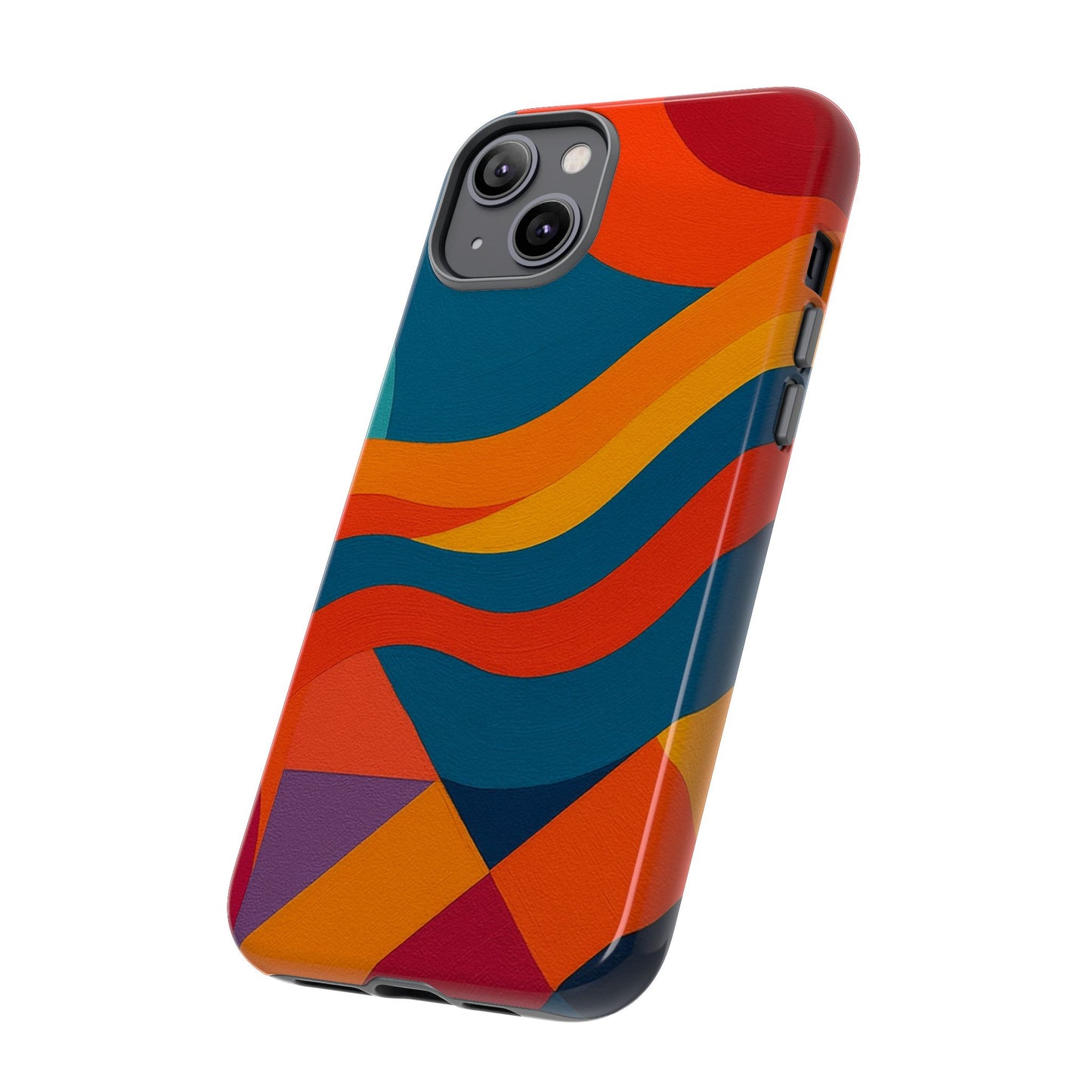 Vibrant Phone Case, Abstract Design Cover, Tough Cases for All Occasions, Stylish Gift for Tech Lovers, Modern Phone Accessories