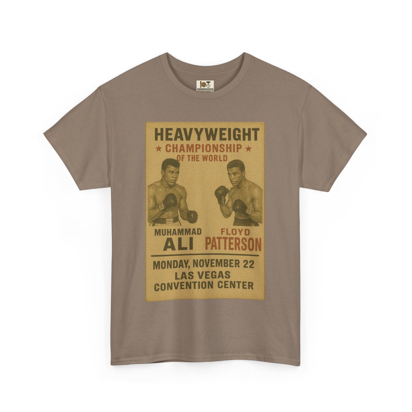 Vintage Boxing Championship Tee, Retro Ali vs Patterson Shirt, Sports Fan Gift, Unisex Heavy Cotton Shirt, Unique Sports Apparel