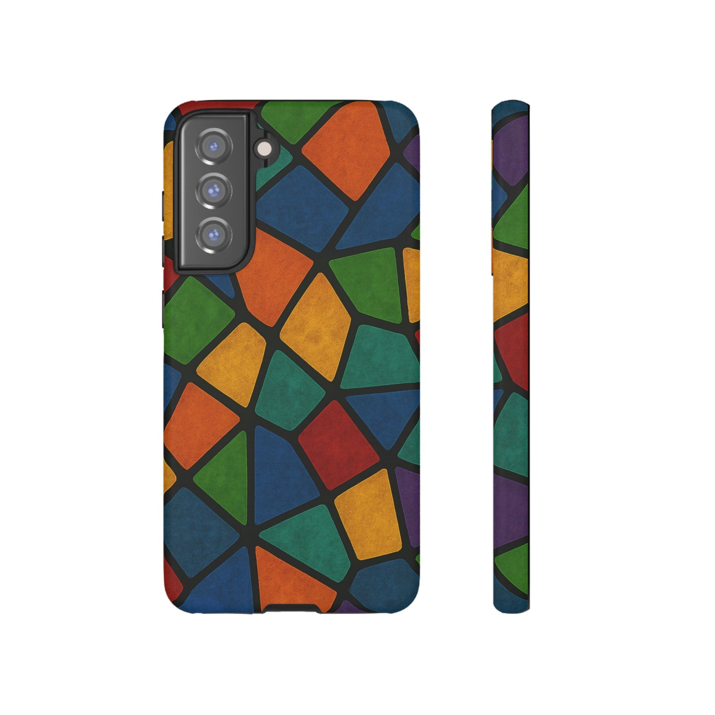 Colorful Mosaic Phone Case, Tough Cell Phone Cover, Vibrant Smartphone Protector, Unique Gift for Weddings, Birthday, Holidays