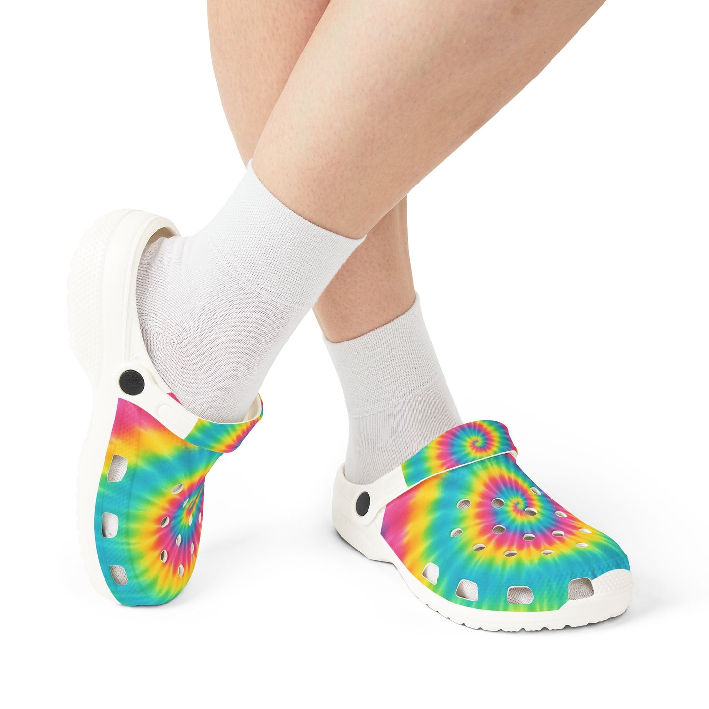 Tie-Dye EVA Foam Clogs - Fun, Stylish, Comfortable Casual Footwear for Summer Adventures, Festivals, Beach, Gardening, Daily Wear