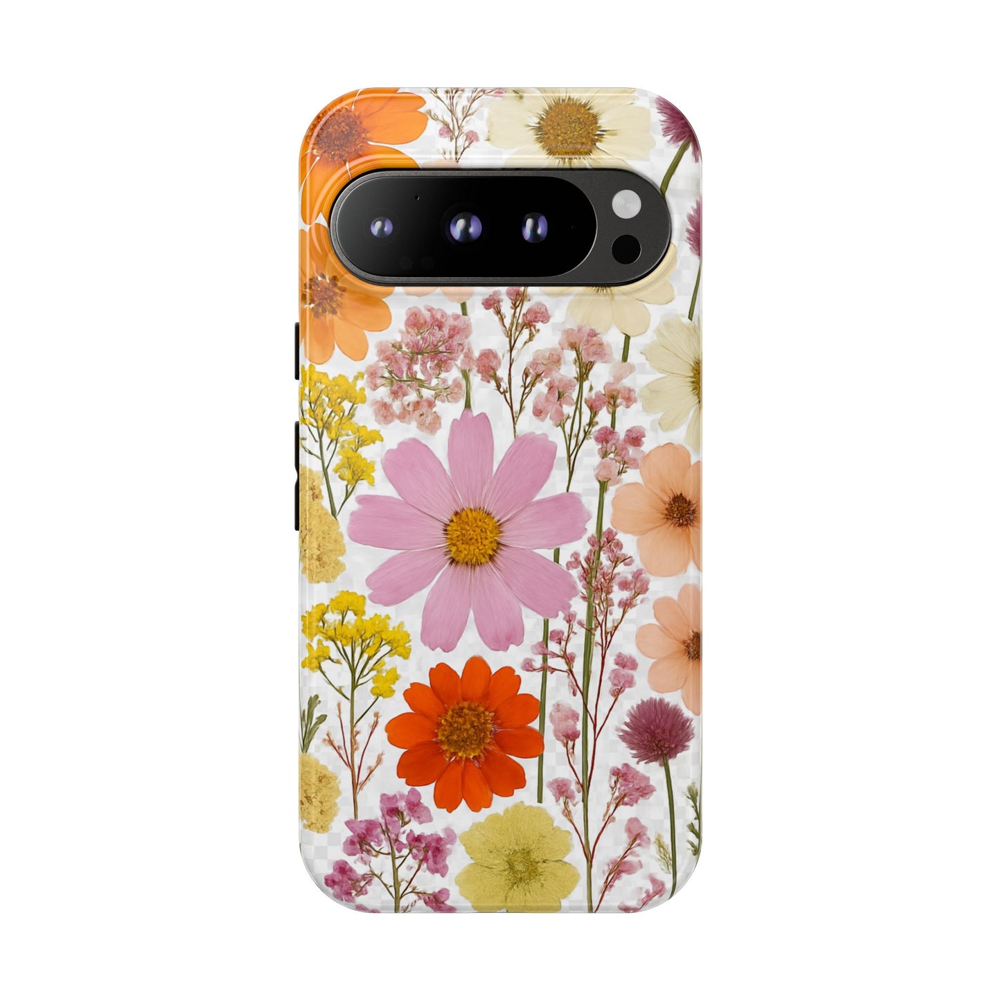 Floral Phone Case - Tough Cases, Stylish Protective Cover, Flower Design, Trendy Gift, Nature Lover Accessory, DRIED FLOWERS