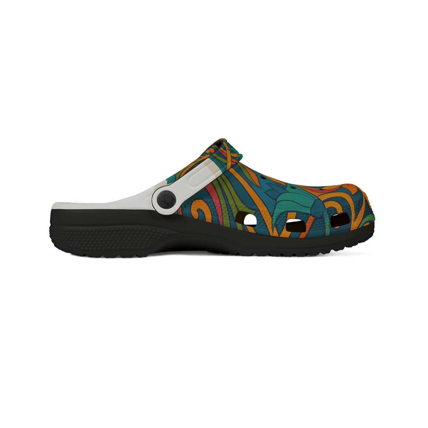 Colorful Floral EVA Foam Shoes, Summer Clogs, Garden Slip-Ons, Outdoor Footwear, Funky Comfort Shoes