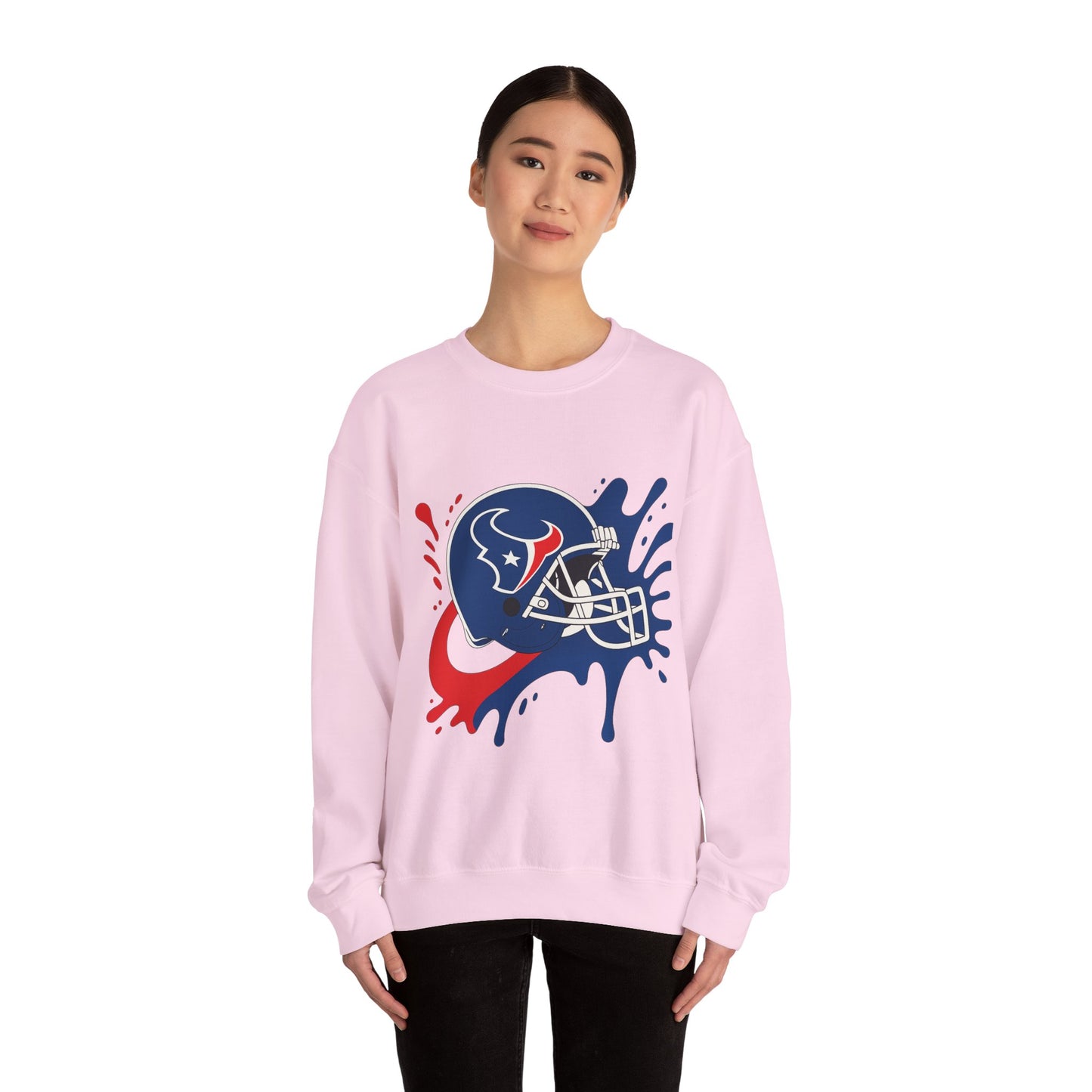 Sporty Splash Crewneck Sweatshirt - Perfect for Game Day, Football Fan Gear, Casual Style, Unisex Apparel, Gift for Sports Lovers