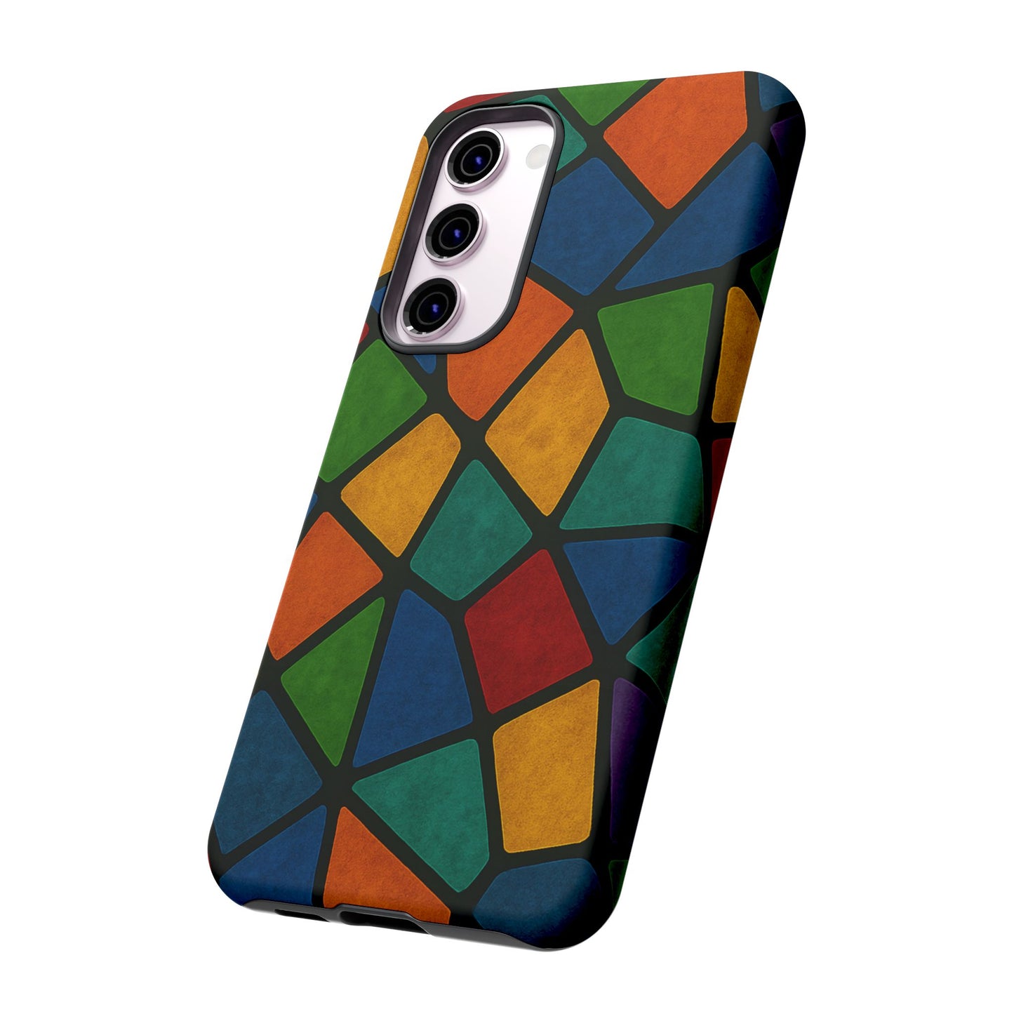 Colorful Mosaic Phone Case, Tough Cell Phone Cover, Vibrant Smartphone Protector, Unique Gift for Weddings, Birthday, Holidays